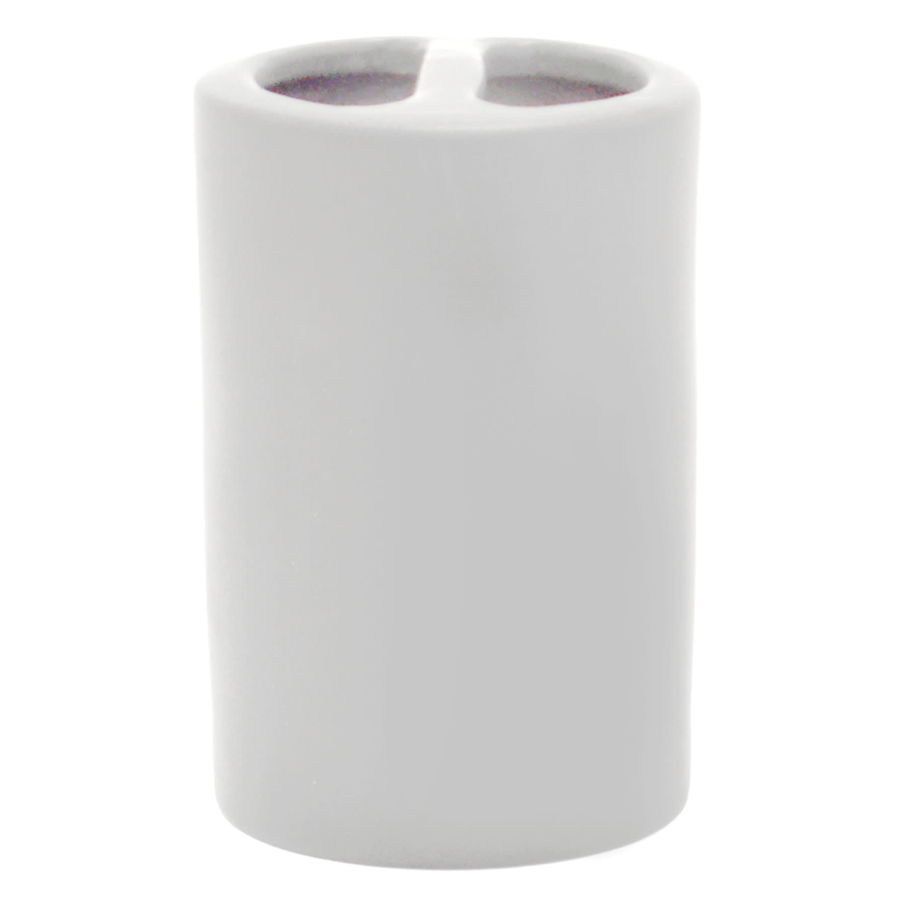 Crosby St Denn Grey Soft Touch Toothbrush Holder, 4.8"