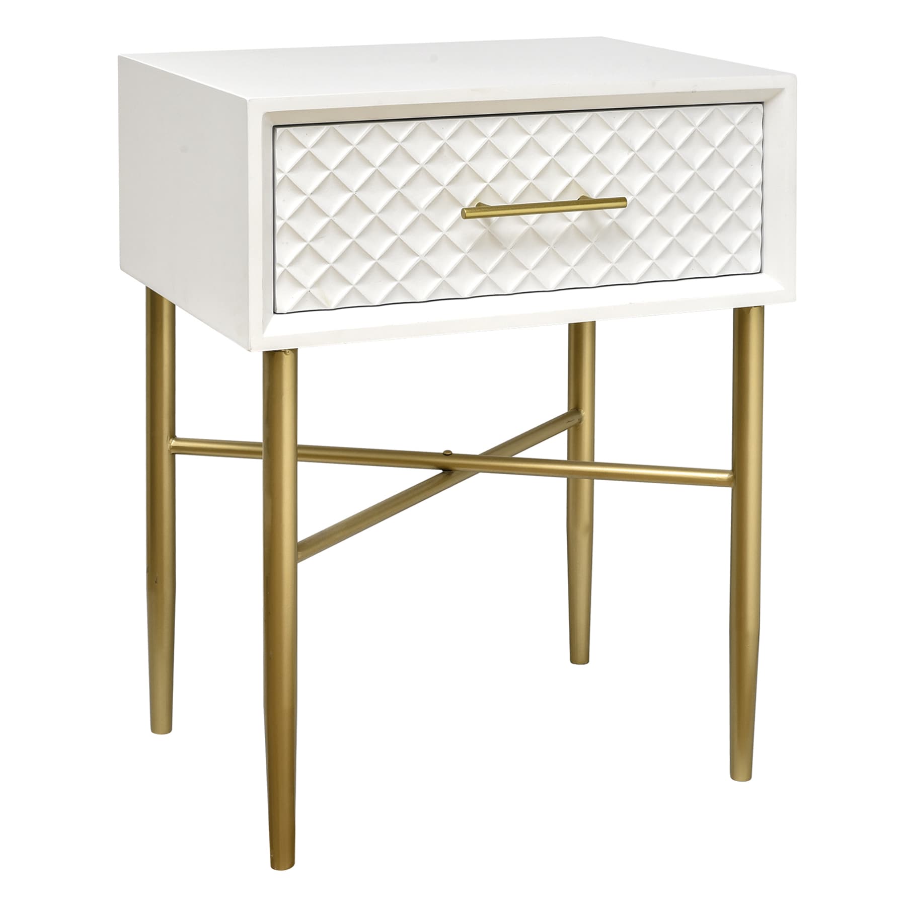 Crosby St. Studio 1-Drawer Accent Table, White