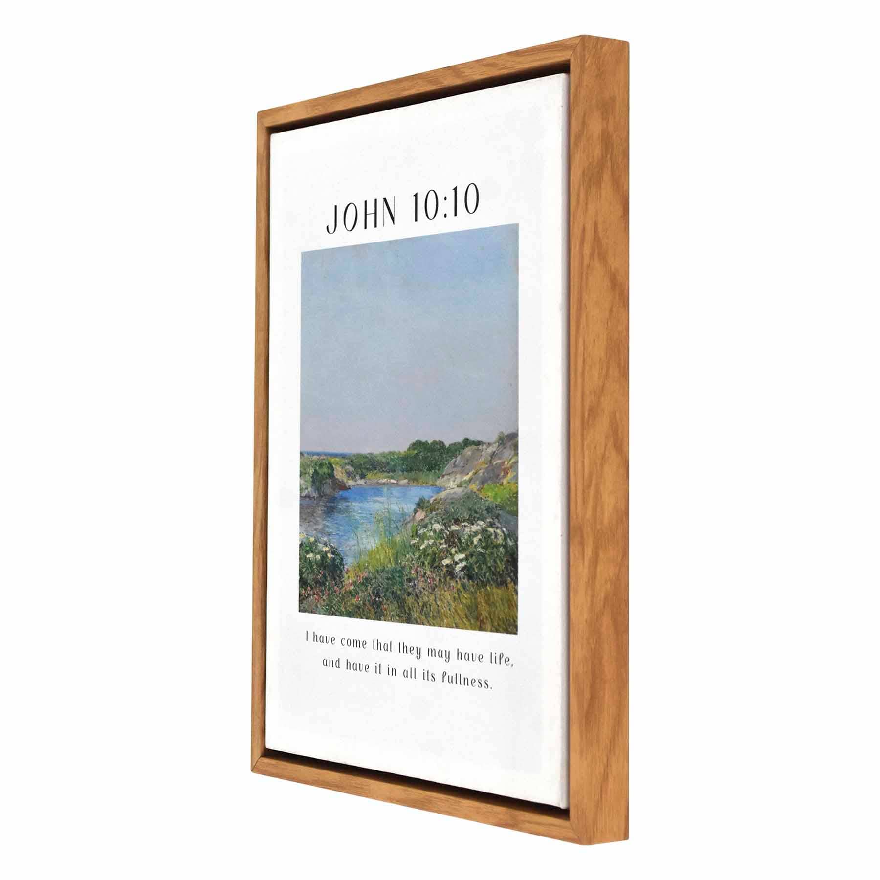 13X15 John 10 10 Framed Canvas Wall Art