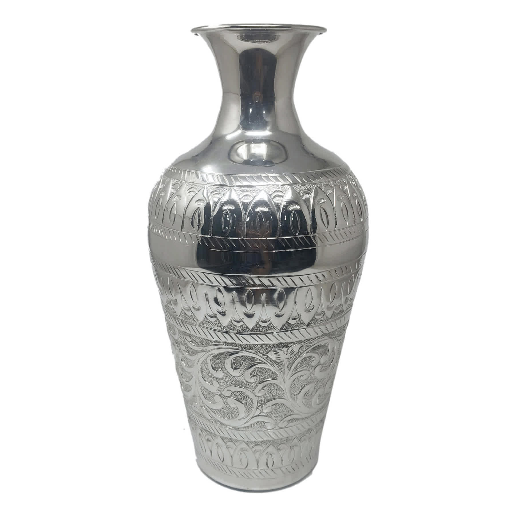Found & Fable Metal Vase, 14"