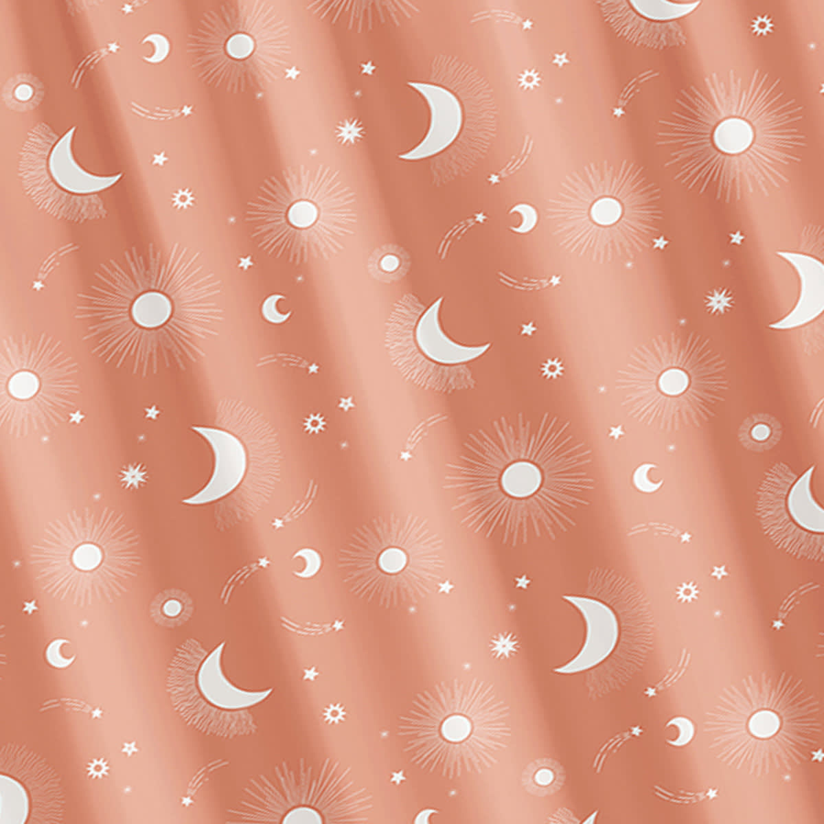 Serene Escape Celestial Printed Shower Curtain