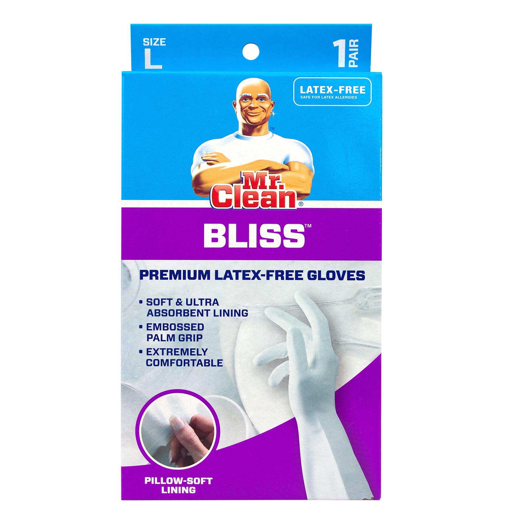 Mr. Clean Bliss Gloves, Large