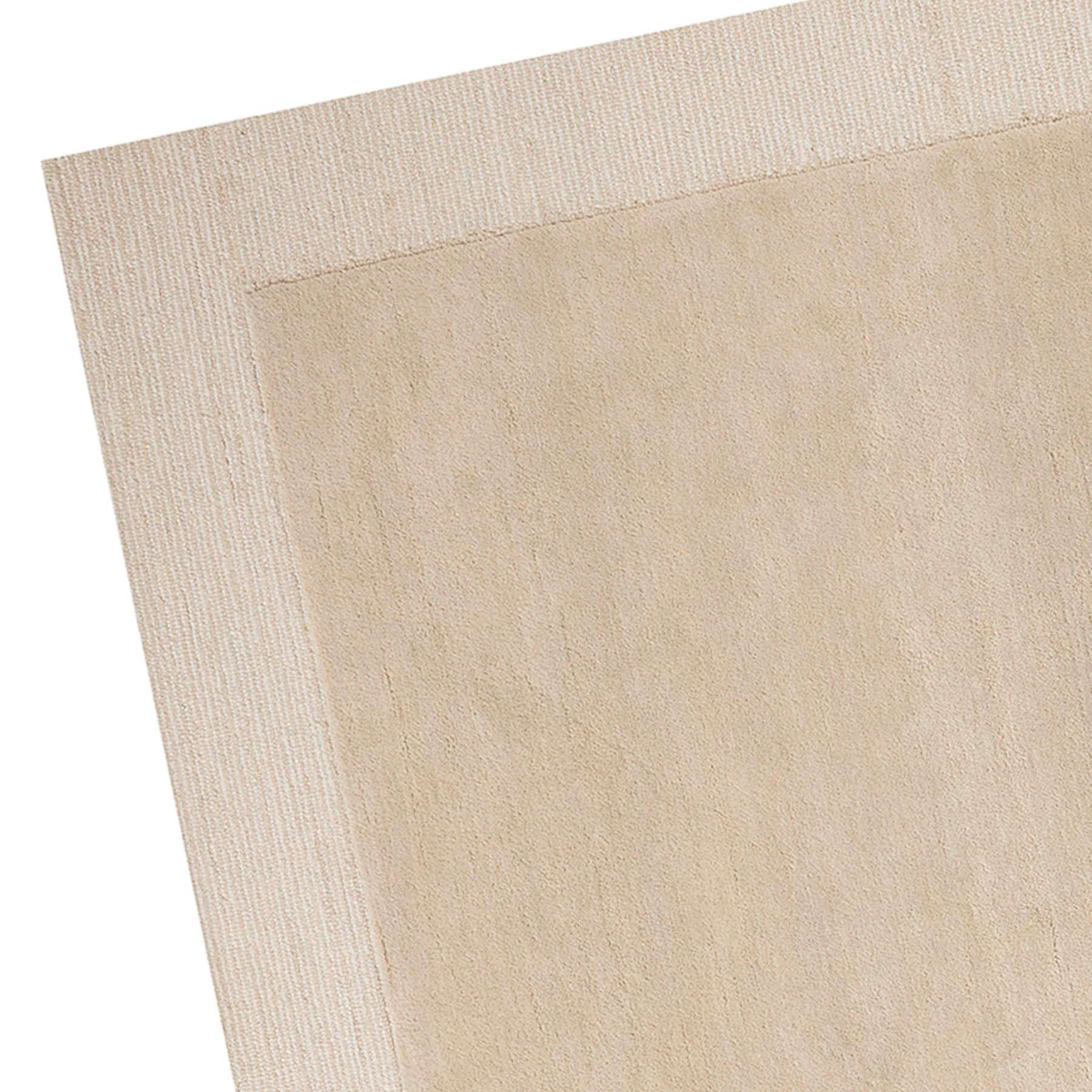 (A530) Linwood Beige Tufted Area Rug with Border, 8x10