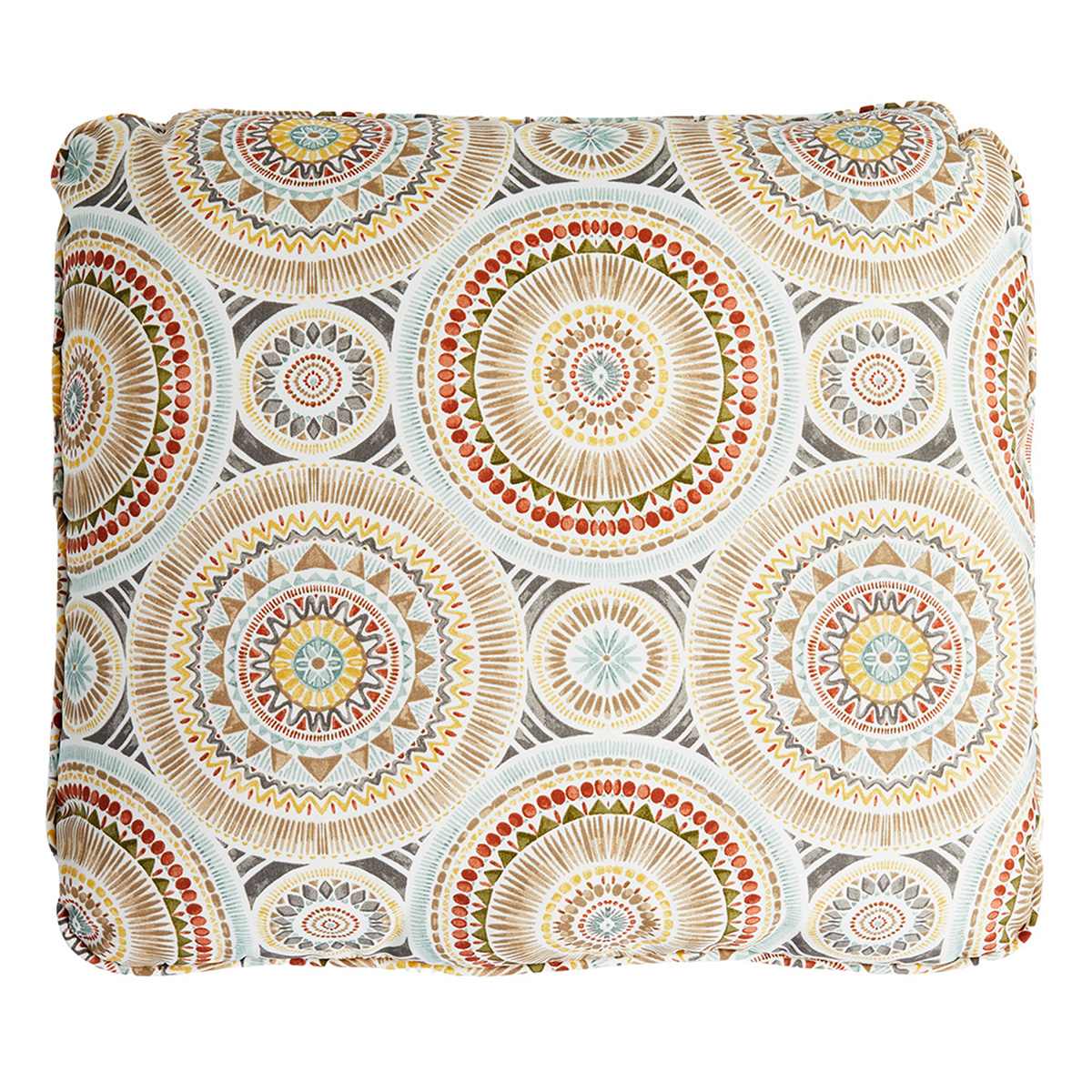 Medallion Sandstone Outdoor Corded Back Cushion