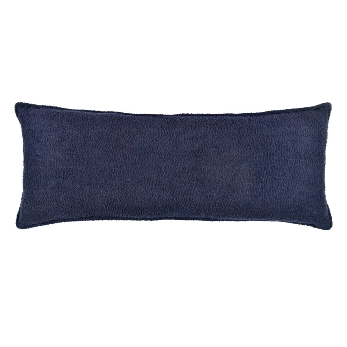 Crosby St. Navy Blue Soft Textured Boucle Throw Pillow, 14x36