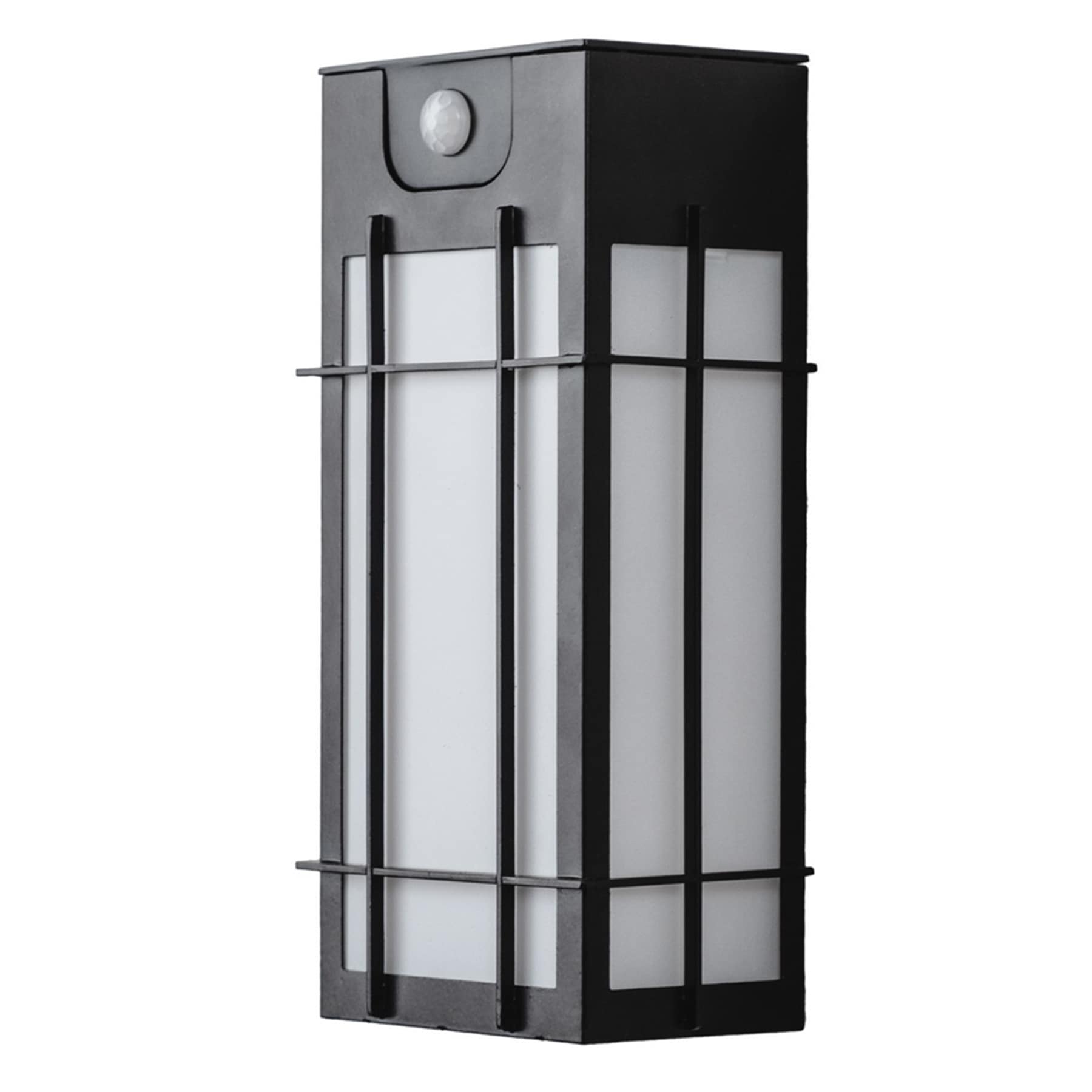 Solar Motion Sensor Black Sconce