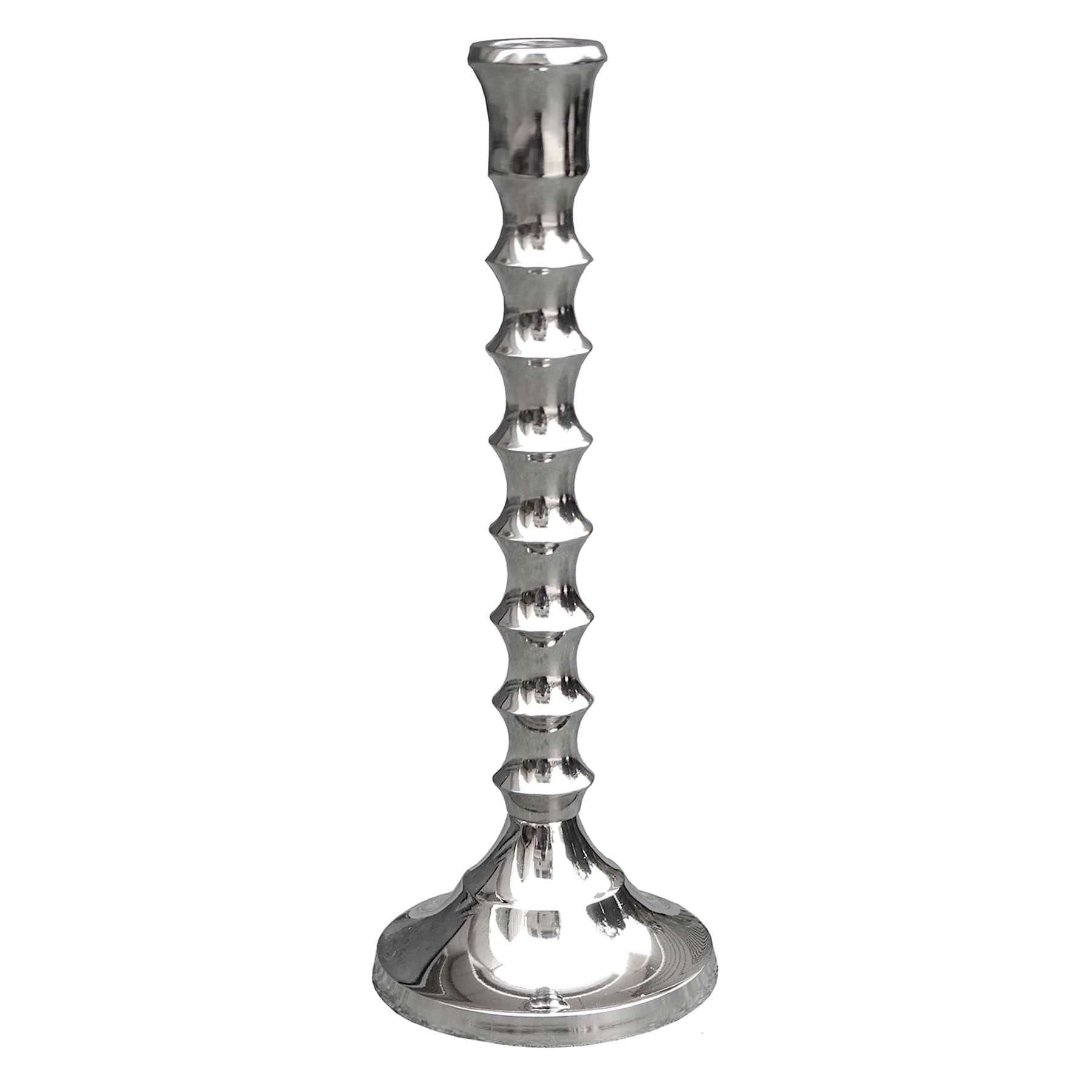 Providence Silver Taper Candle Holder, 10"