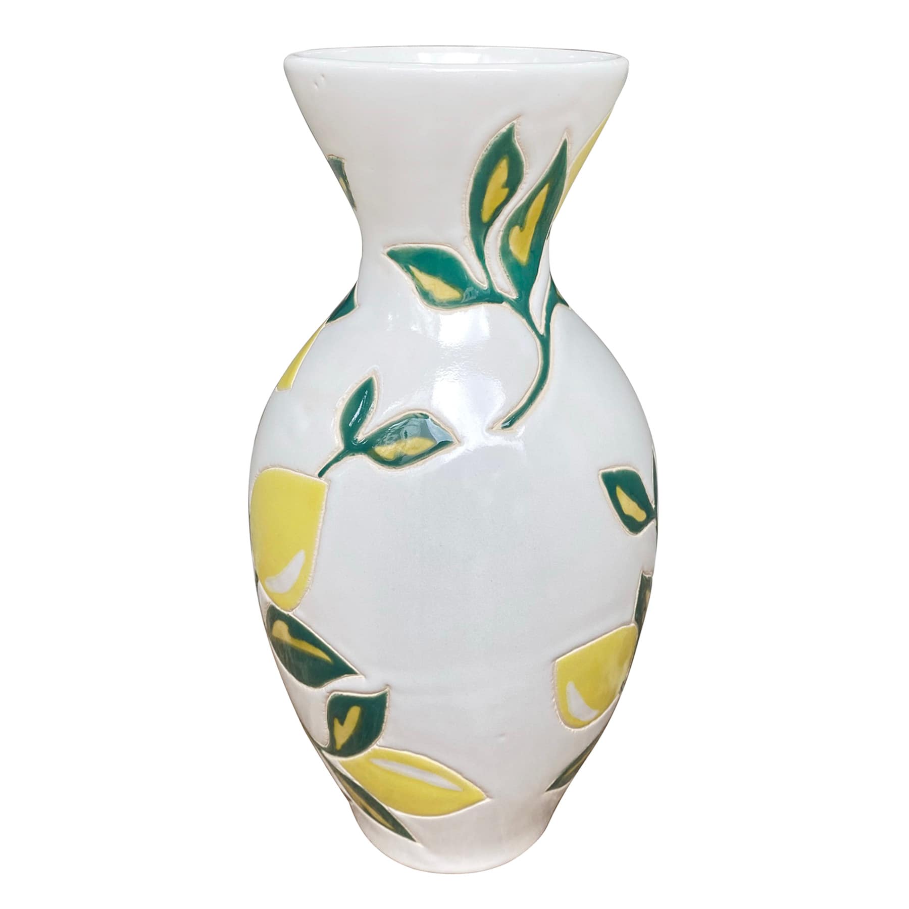 Providence Multicolor Ceramic Vase, 10"