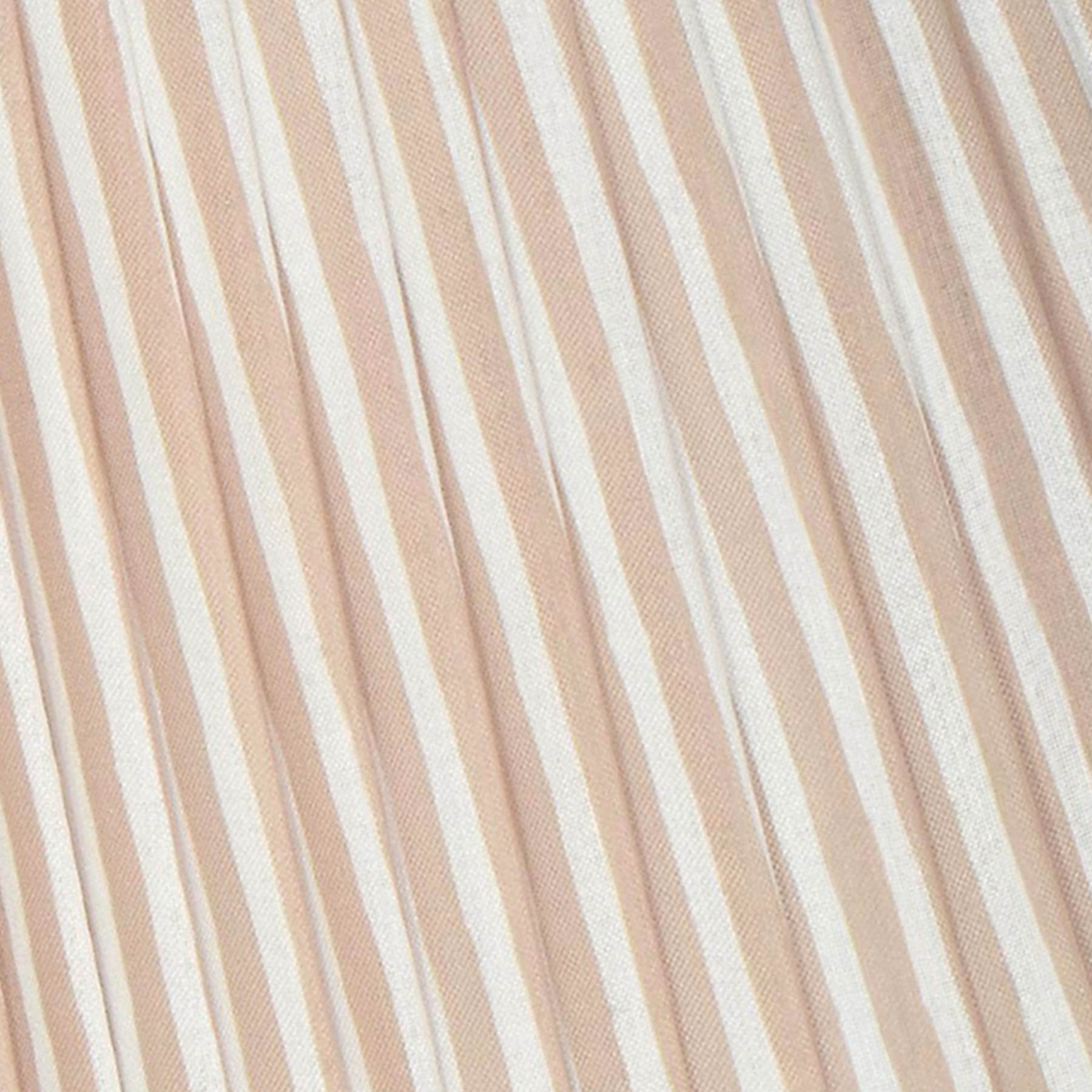 Natural Striped Pleated Medium Lamp Shade, 13x15x10
