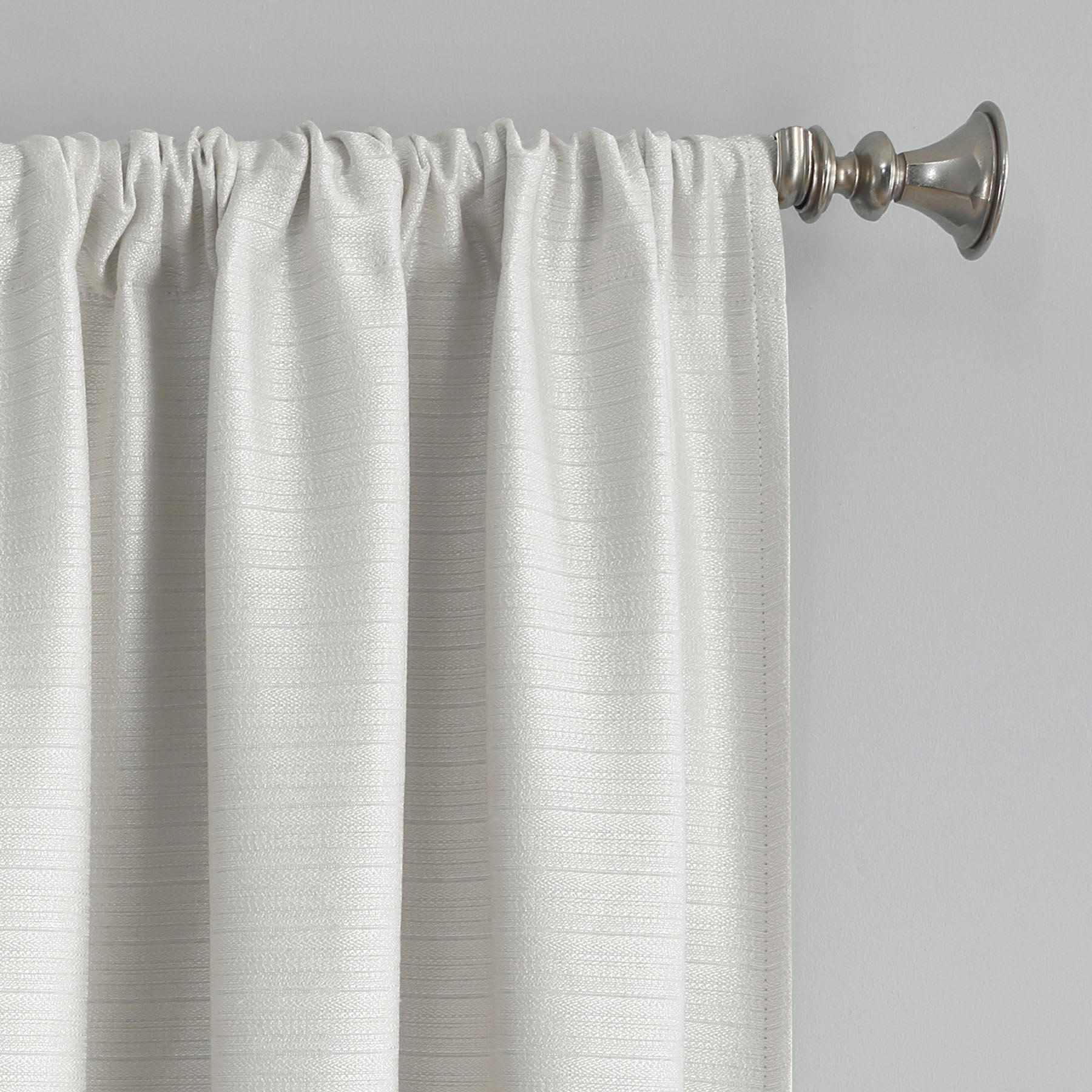 Sun Zero Pearl Thermal Lined Rod Pocket Blackout Curtain Panel, 63"