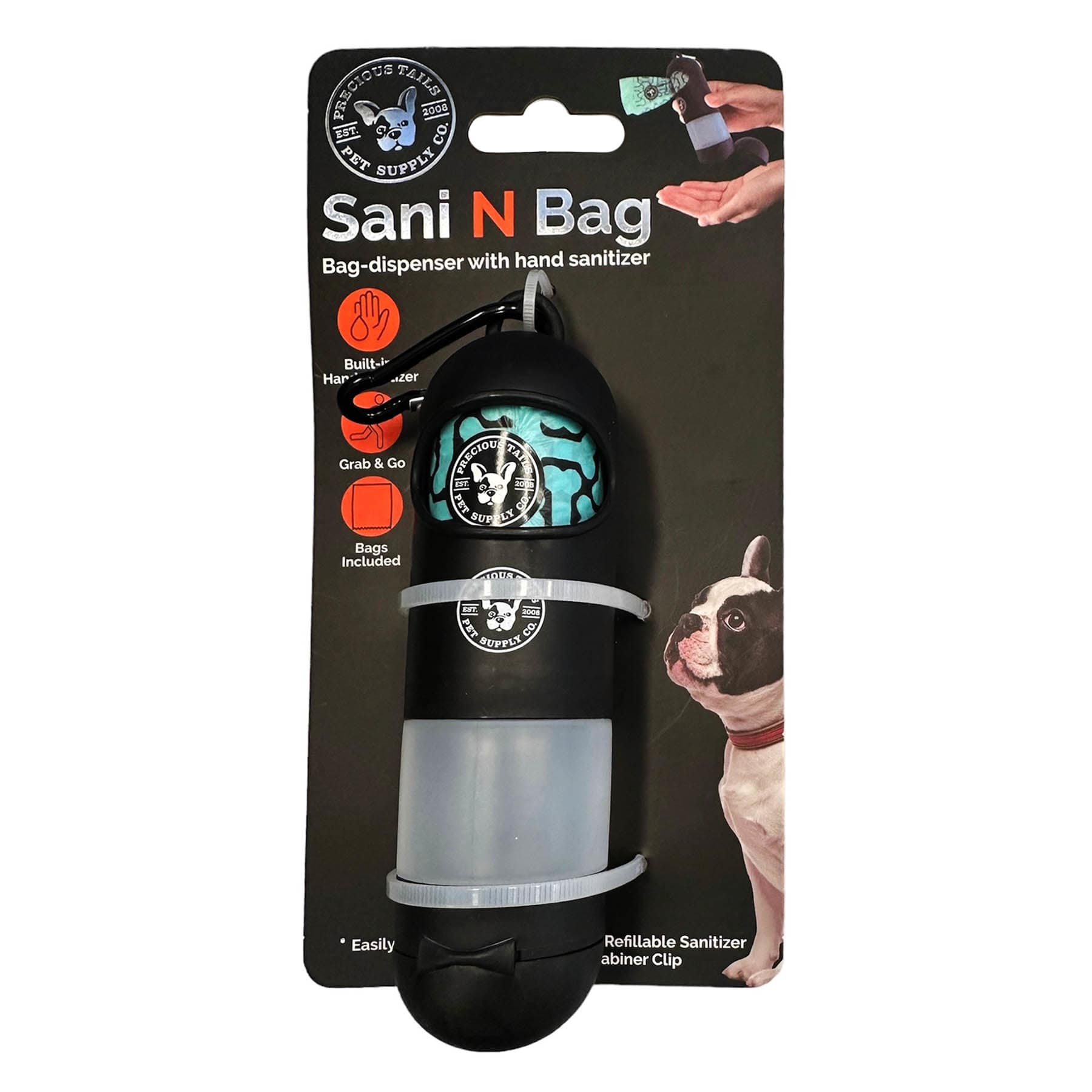 Doggie Bag-Dispenser With Sanitizer