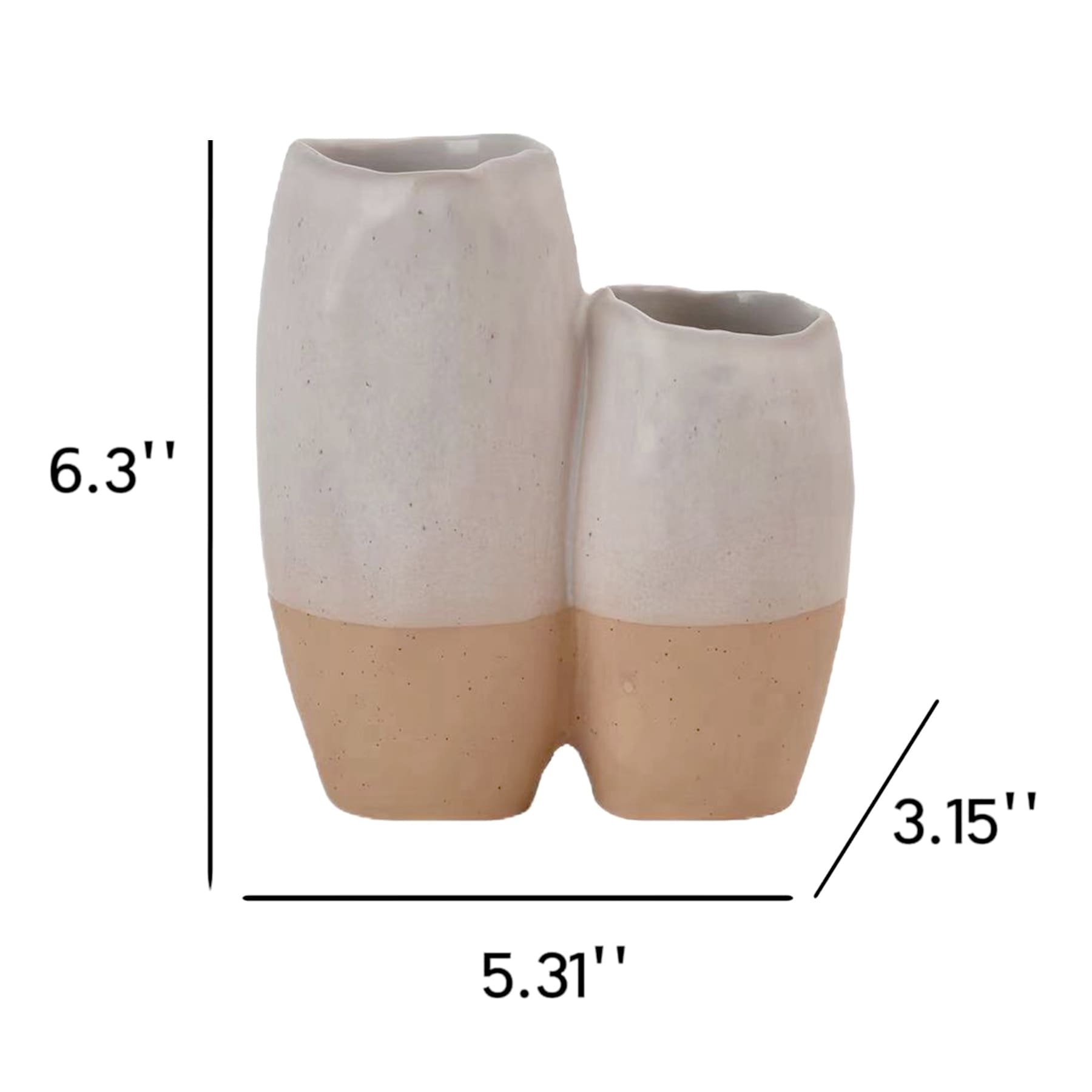 Honeybloom Ceramic Multi-Vase, 5x6