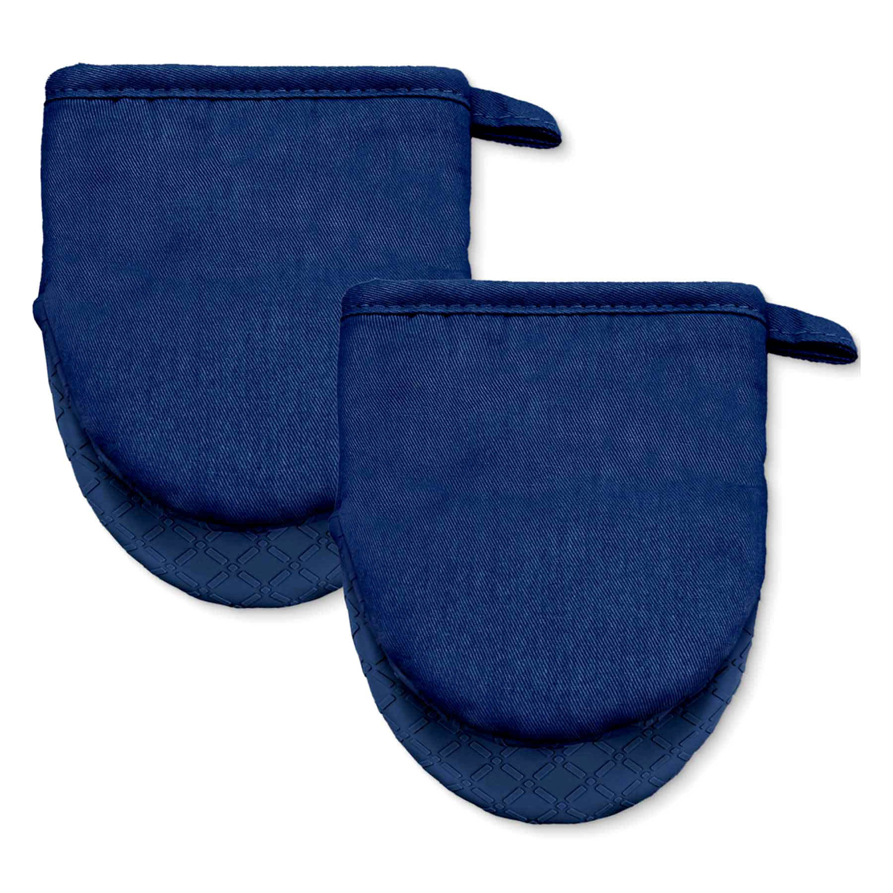 Set of 2 Blue Silicone Mini Mitts