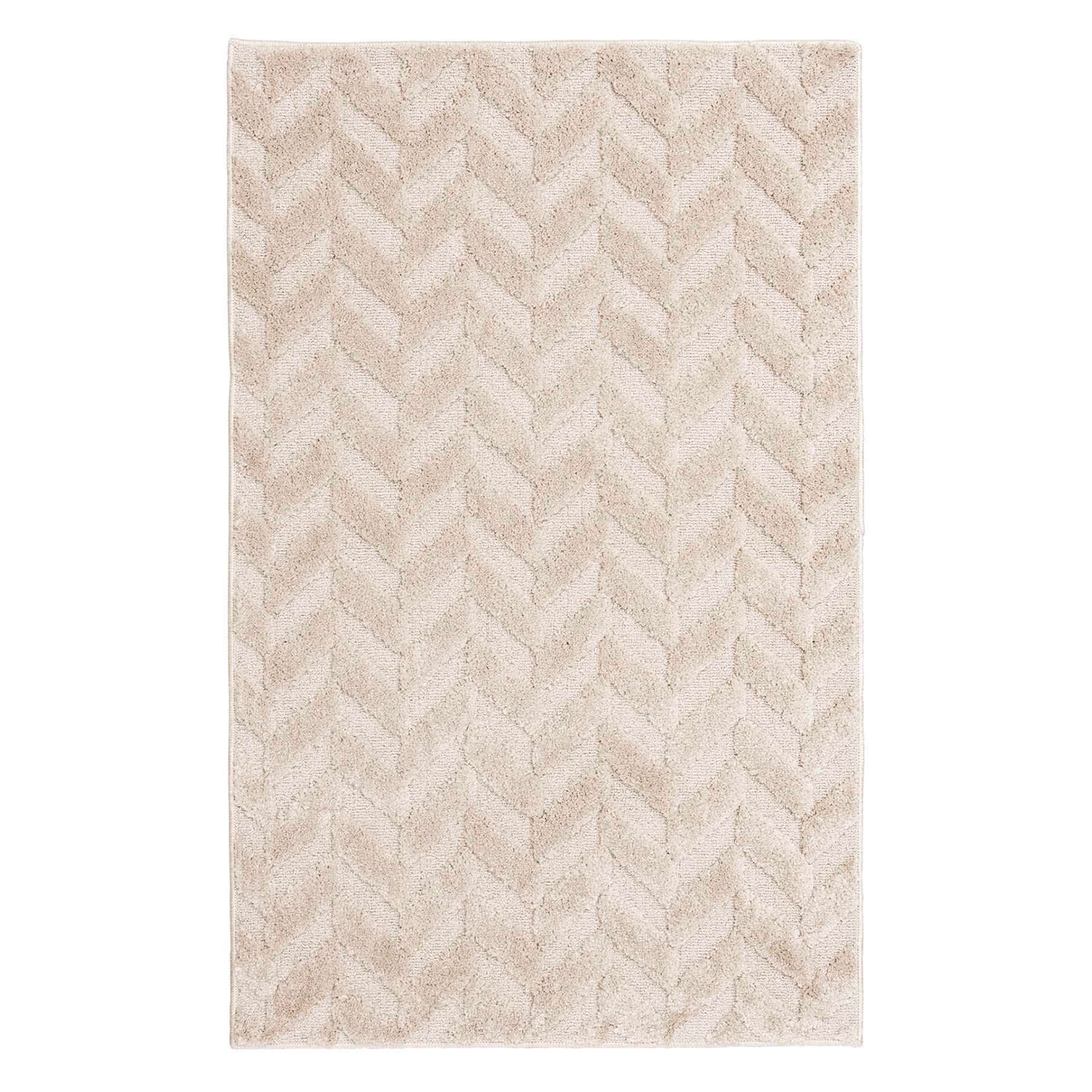 Waterford Ivory Chevron Tufted Accent Rug, 26x45