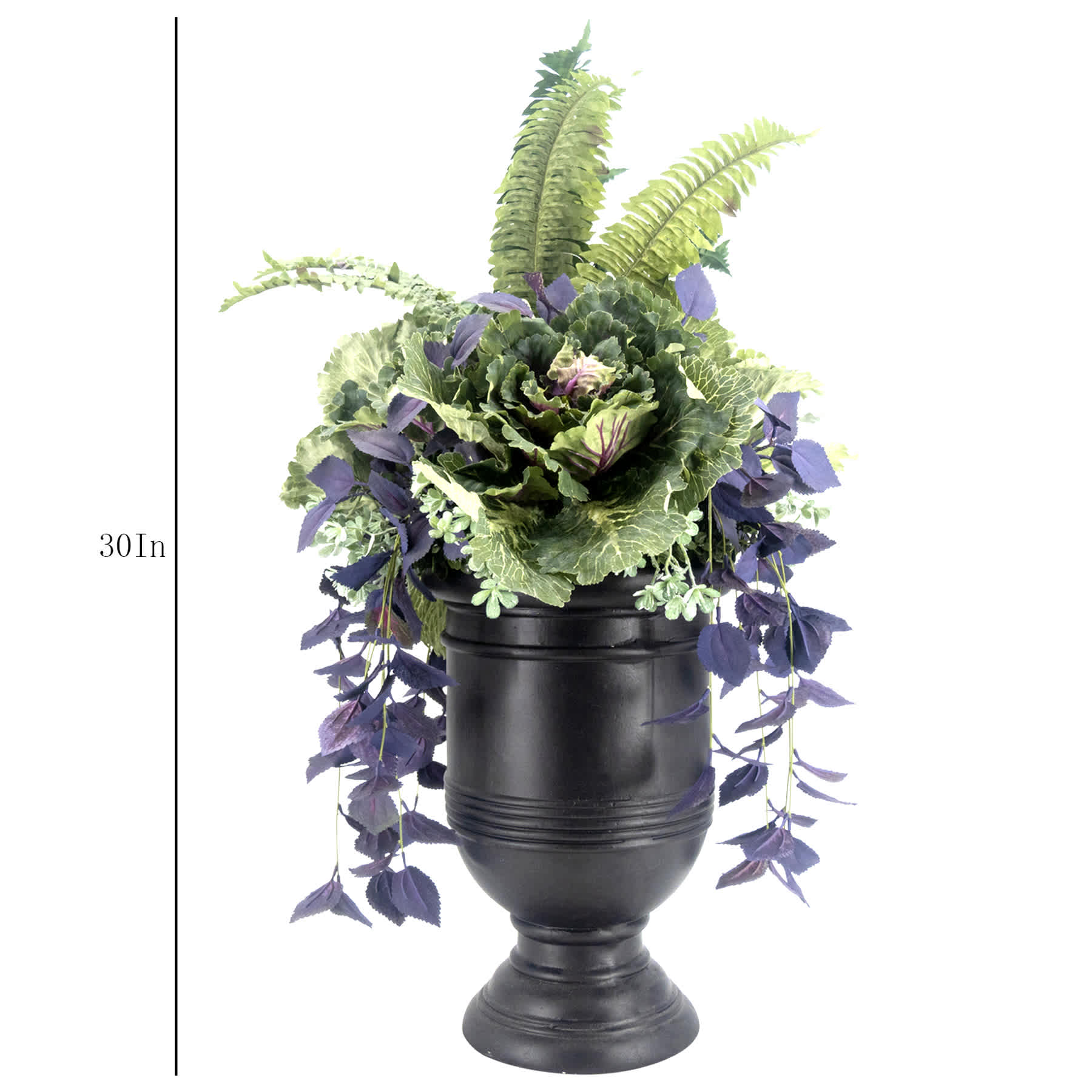 Grim Gardens Mixed Leaves Arrangement, 30"