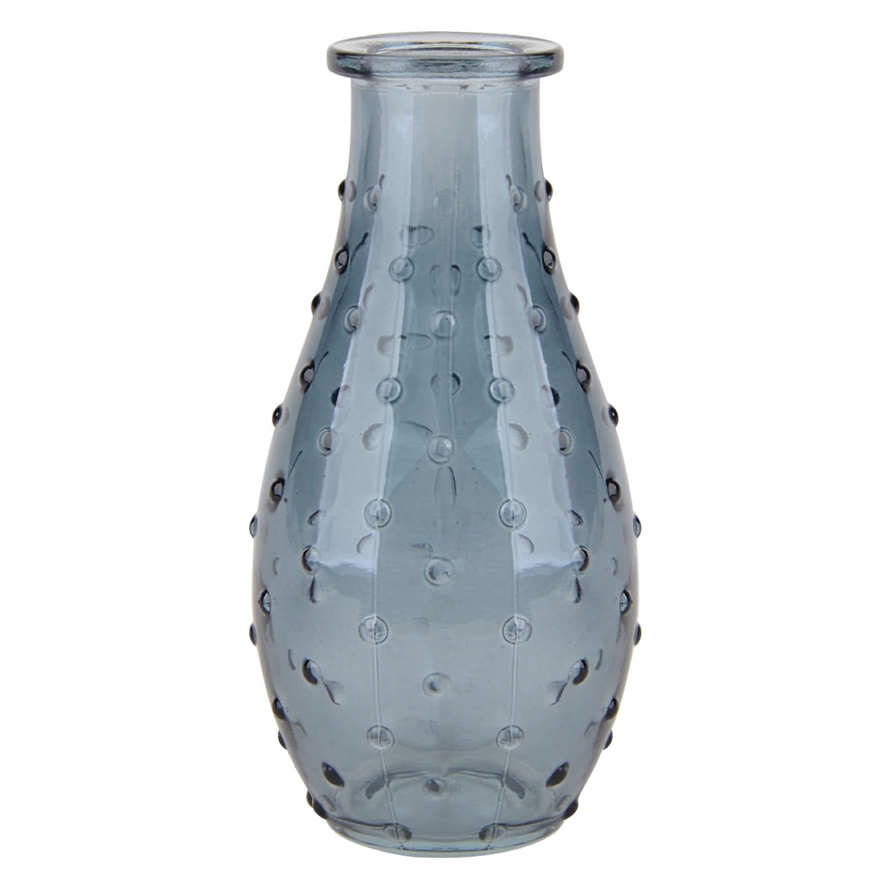 Blue Glass Bud Vase, 5.5"