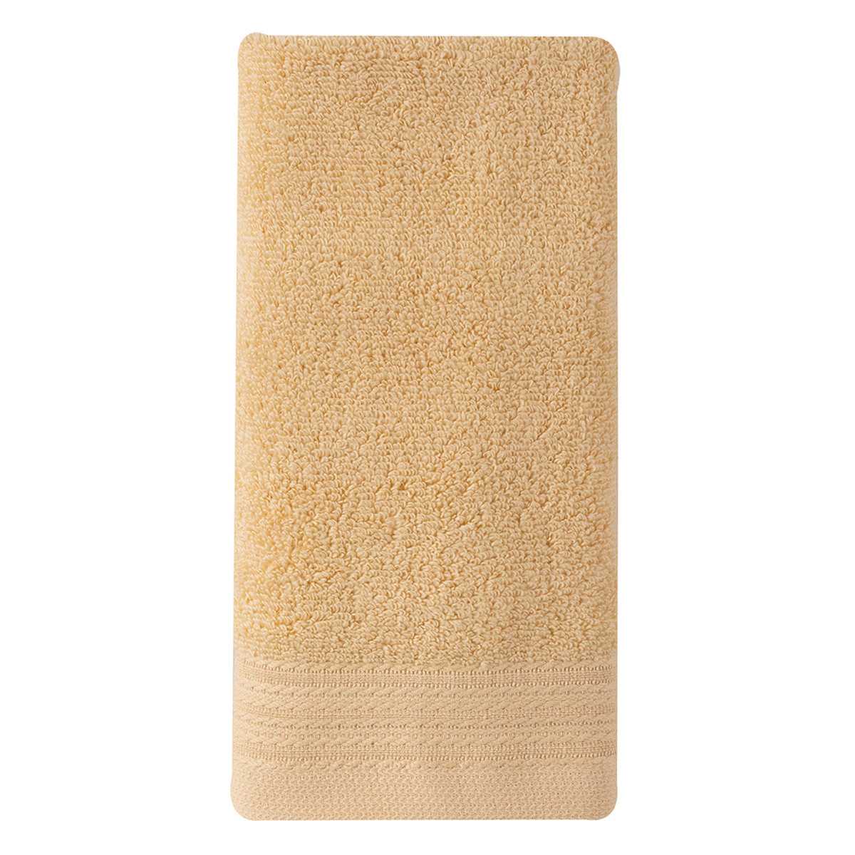 Honeybloom Plush Performance Solid Yellow Hand Towel, 16x28