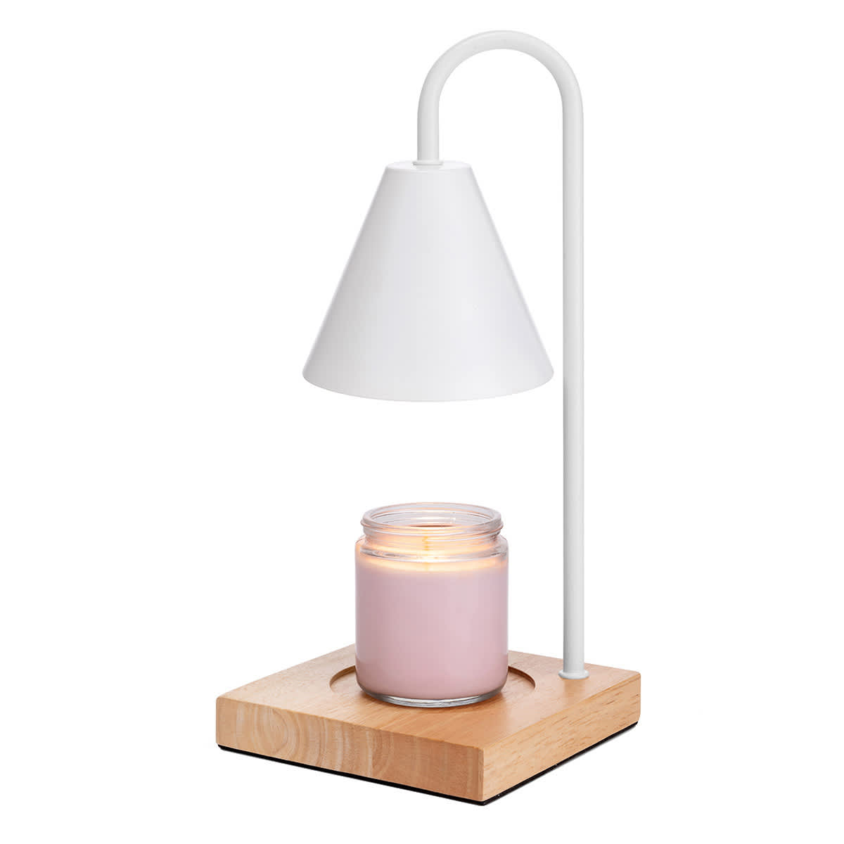 White Metal Candle Lamp Warmer