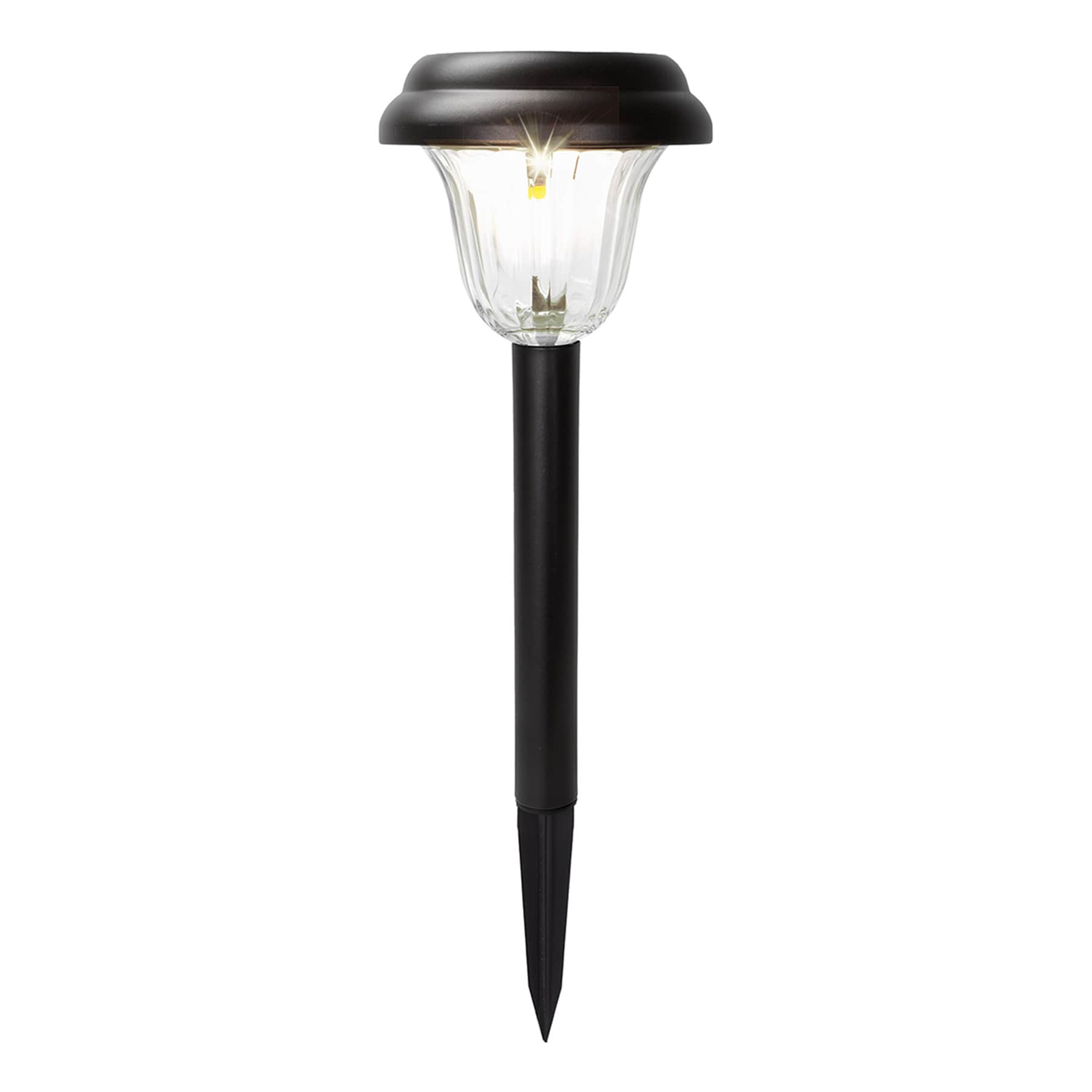6-Pack 8-Lumen Solar Black Melville Pathway Lights