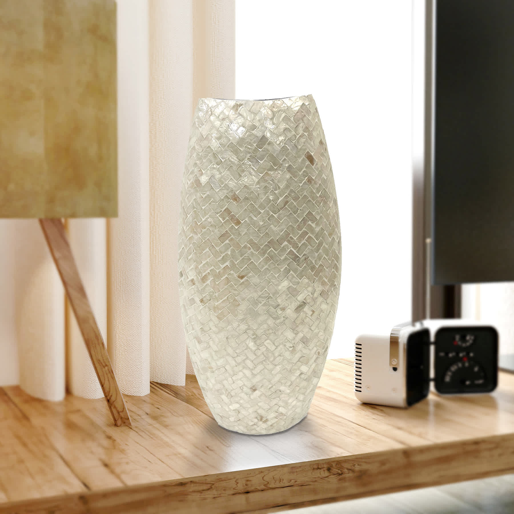 Gold Capiz Vase, 20"