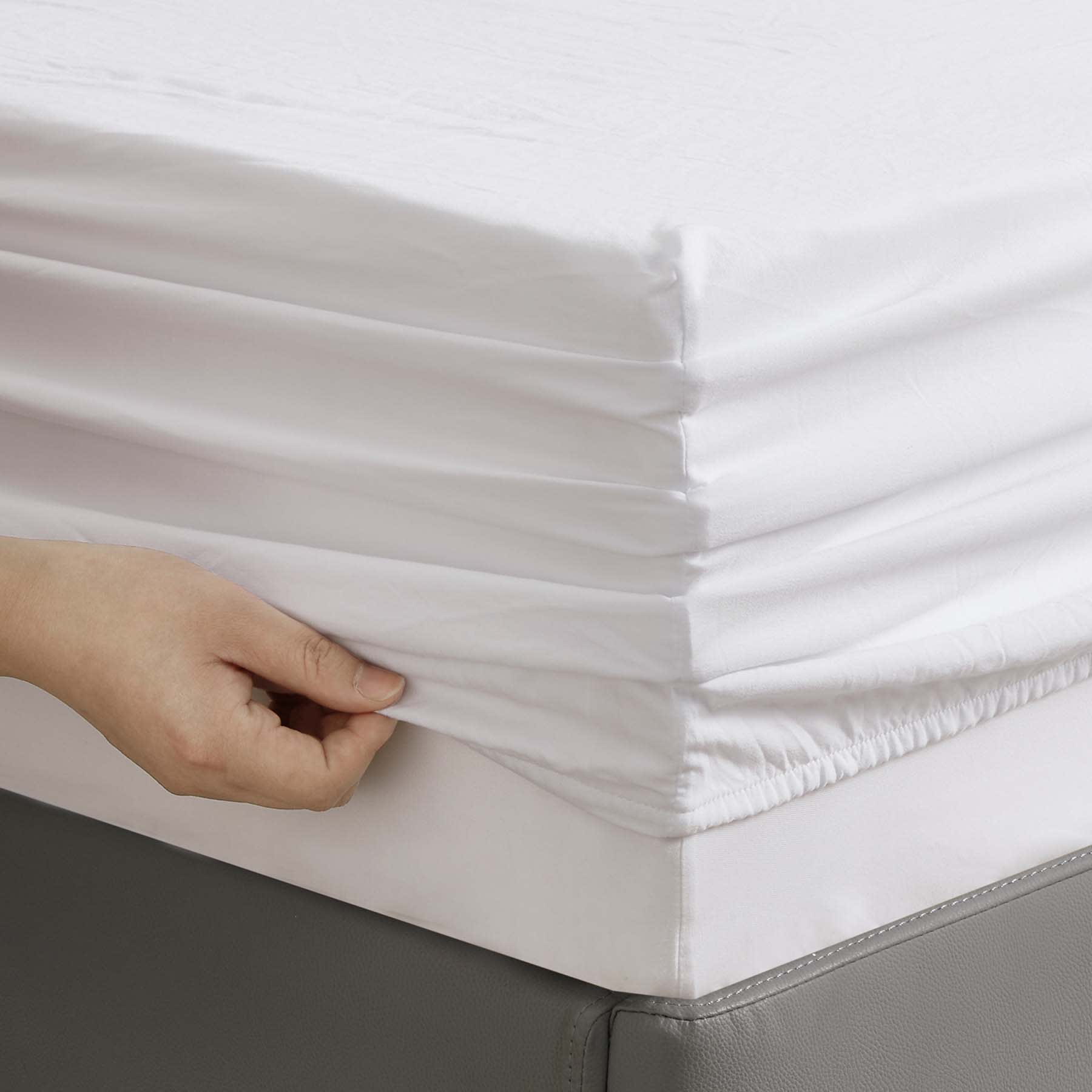 3-Piece Bright White Super Soft Microfiber Sheet Set, Twin/Twin XL