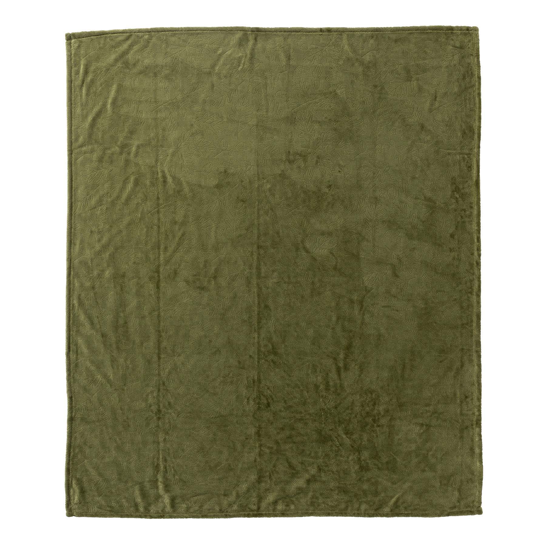 Sage Leaves Throw Blanket, 50x60