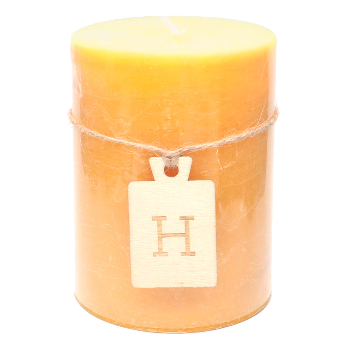 Yellow Pillar Candle, 3x4
