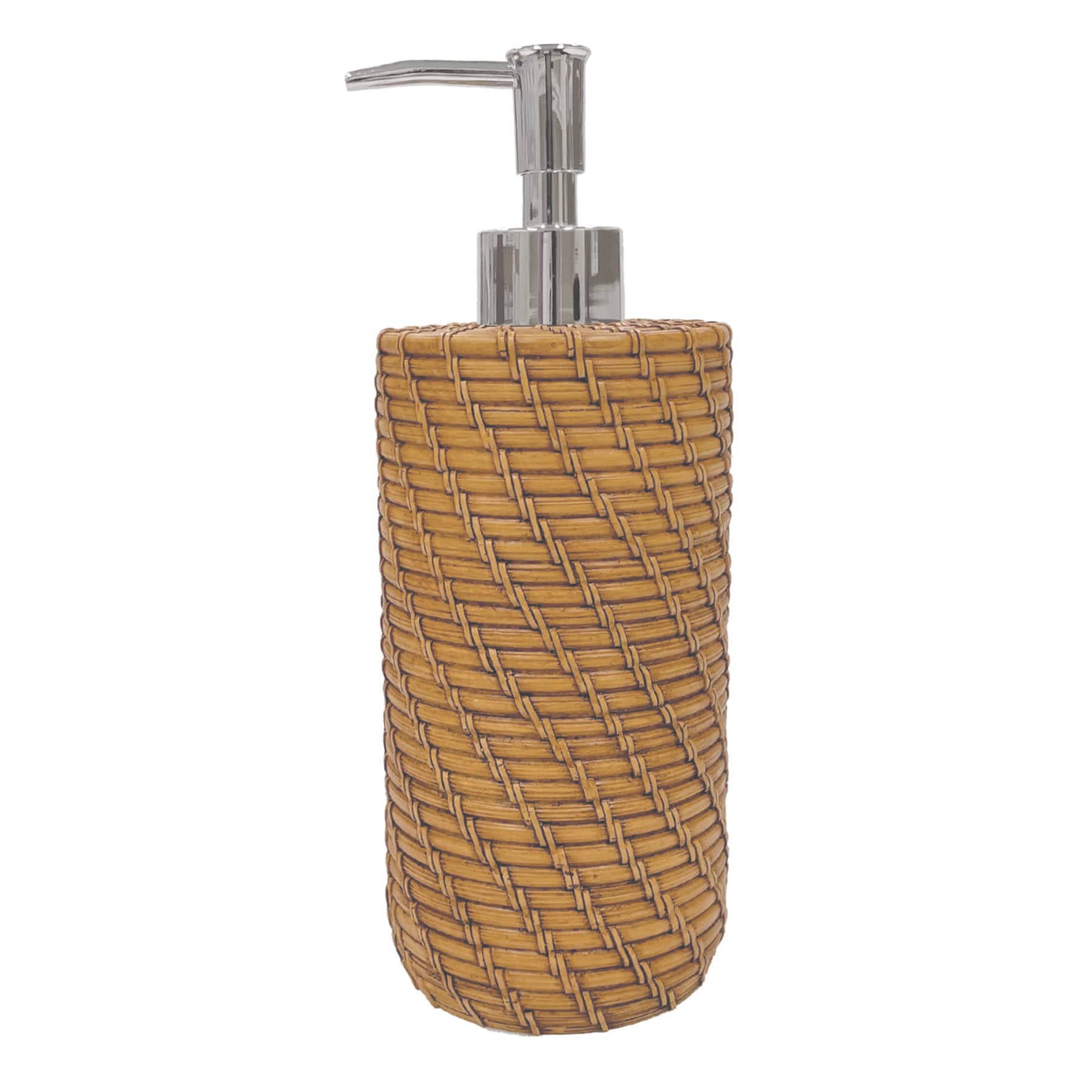 Found & Fable Luca Natural Woven Soap Dispenser, 8.4"