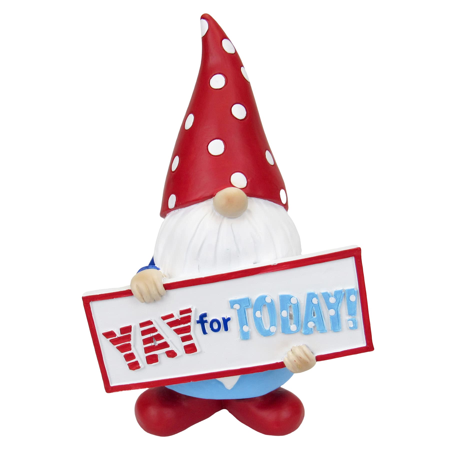 Resin Patriotic Gnome with Sign