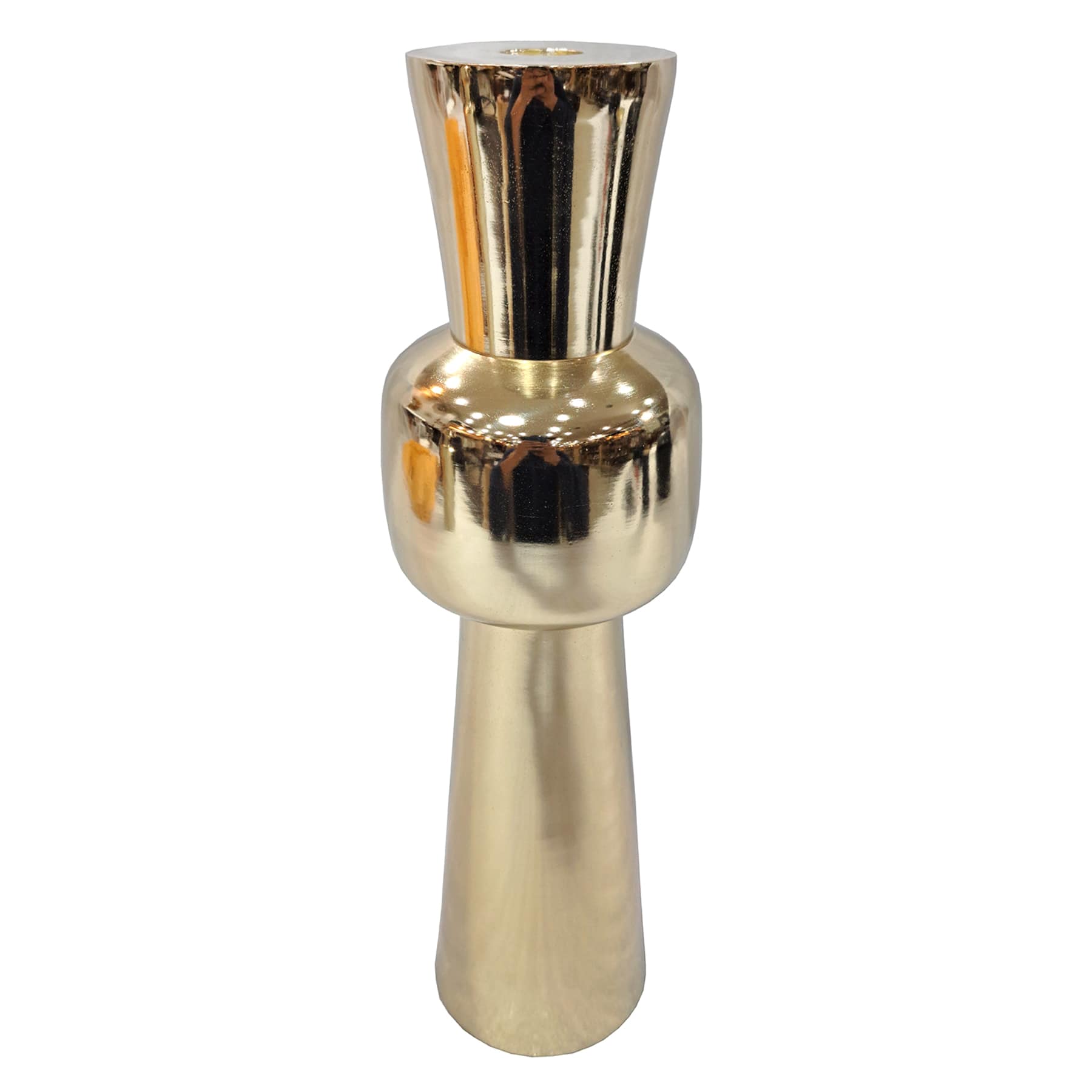 Crosby St. Gold Plated Taper Candle Holder, 13.5"