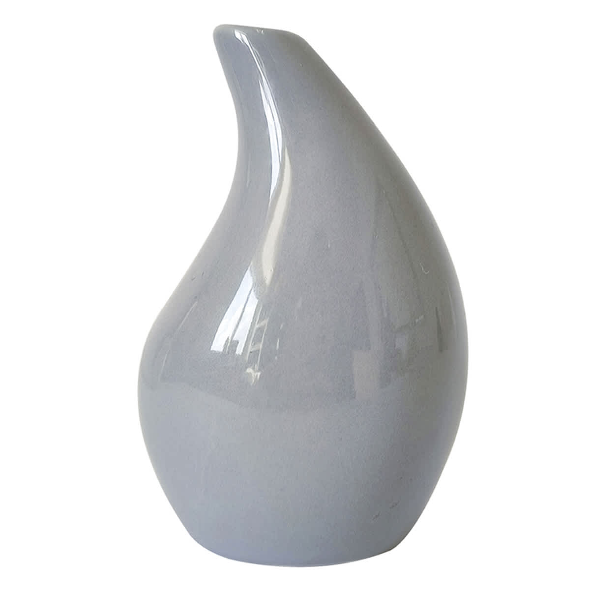 Blue Raindrop Ceramic Bud Vase, 5"