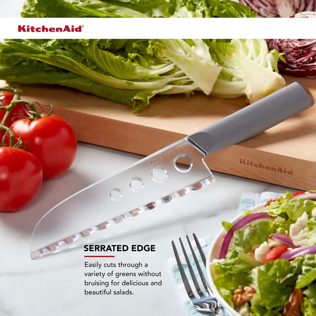 KitchenAid Universal Lettuce Knife, Matte Gray