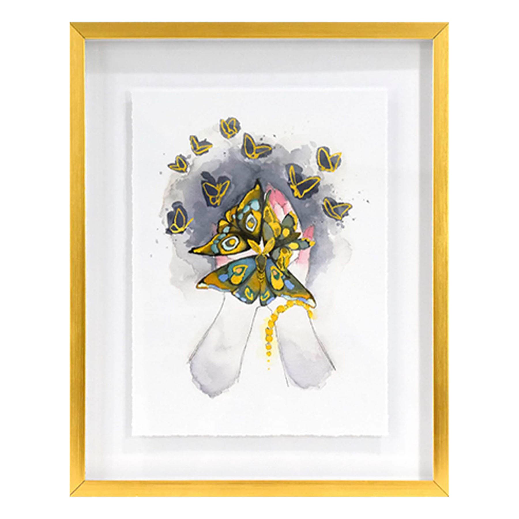 SCADpro Glass Framed Reminiscence Print Wall Art, 17x21