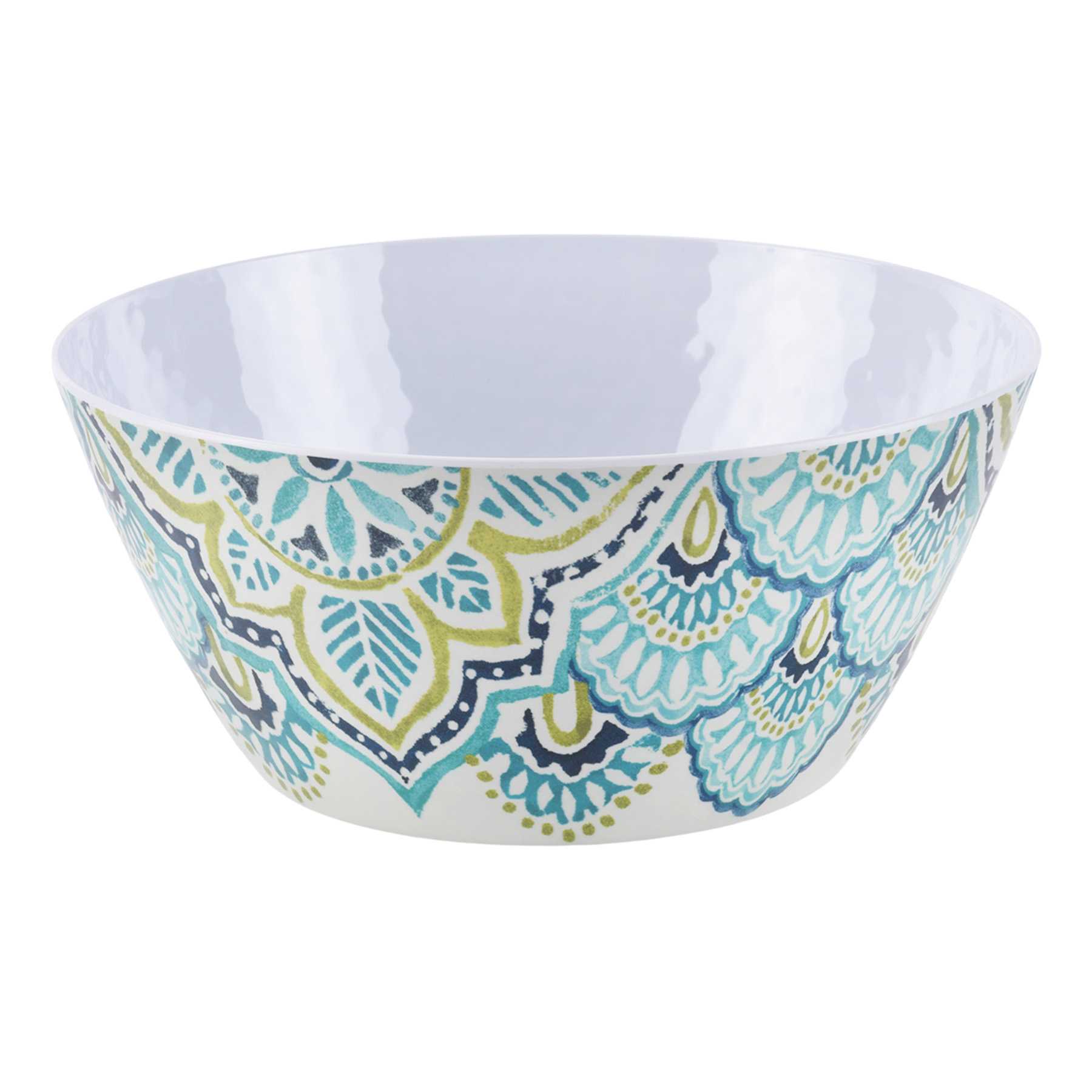 Blue Paisley Melamine Serving Bowl, 10"