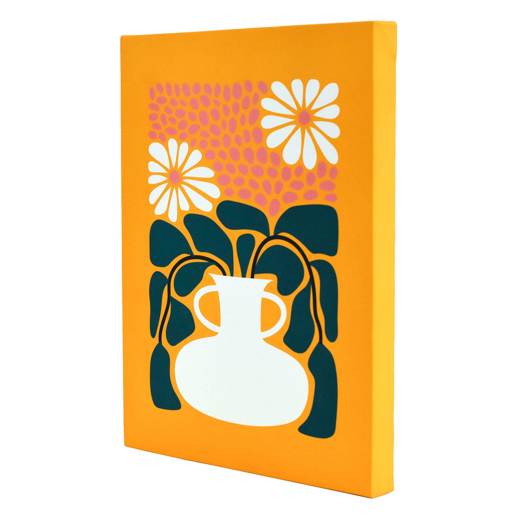 Flowers in Vase Canvas Wall Art, 12x16