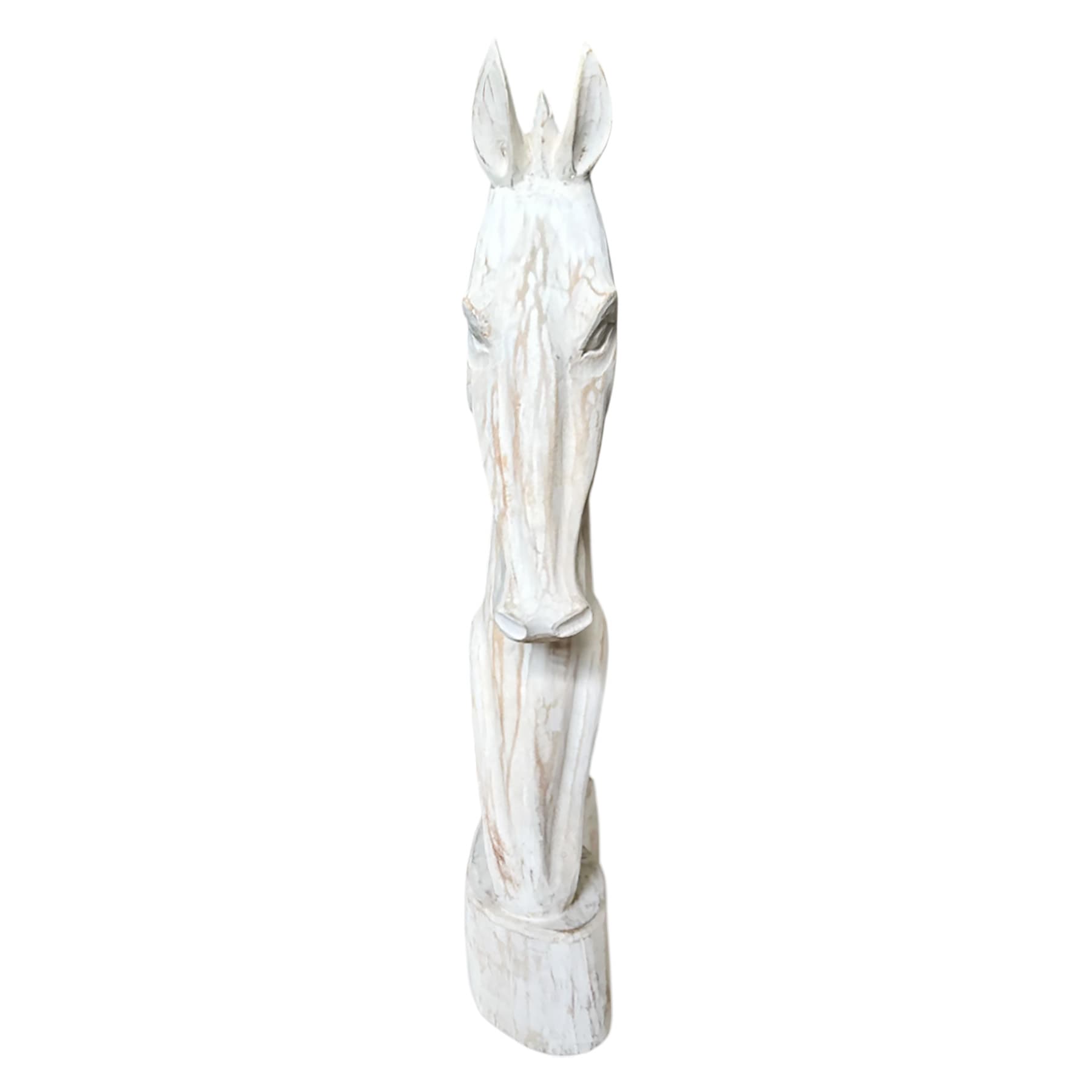 White Washed Horse Head, 24"