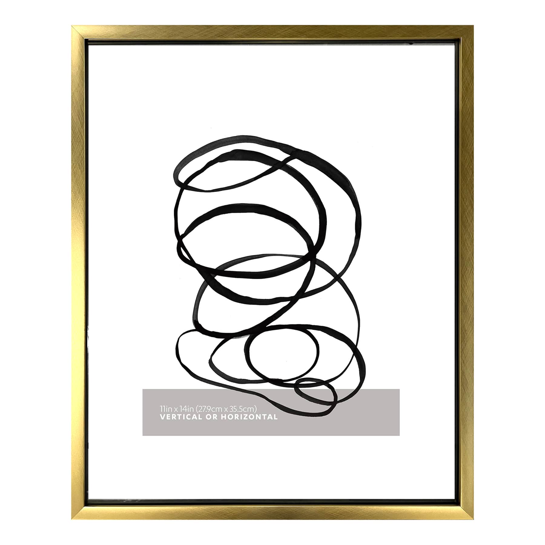 Gold Floating Wall Frame, 16x20