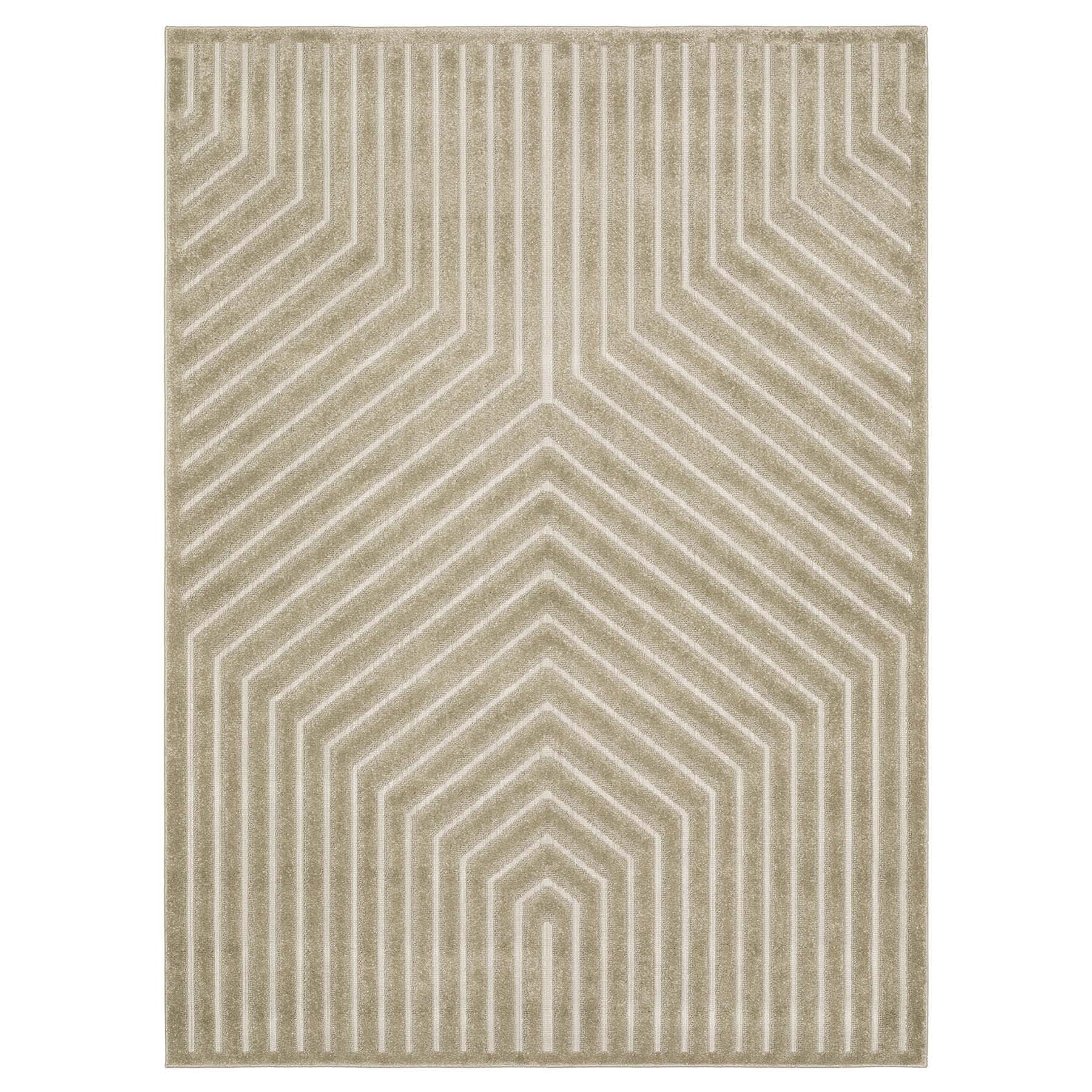 (B903) Crosby St. Contempo Neutral Area Rug, 7x10