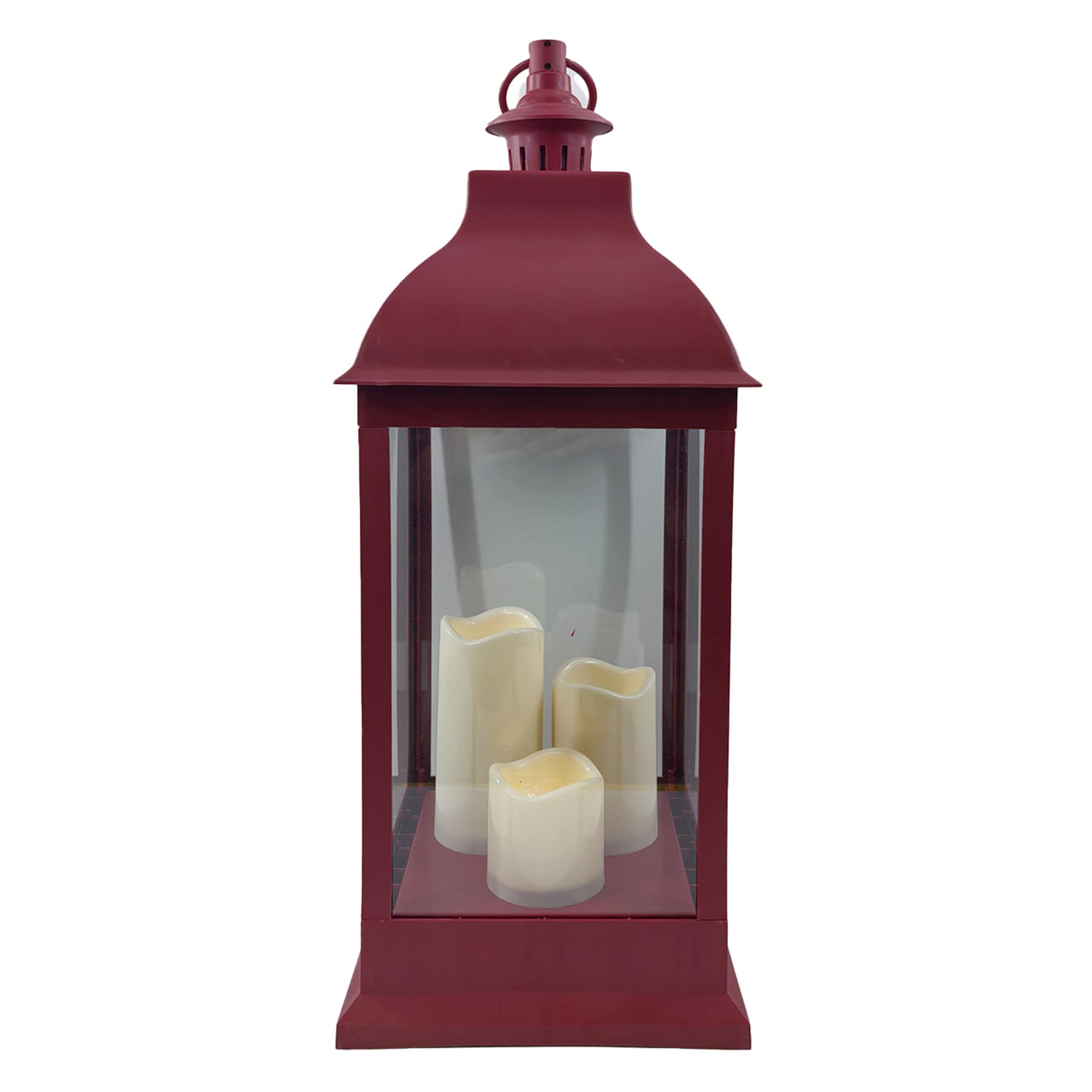 Red LED Outdoor Lantern, 25"