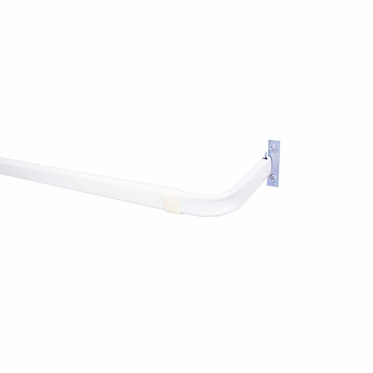 White Heavy Duty Curtain Rod, 28-48"
