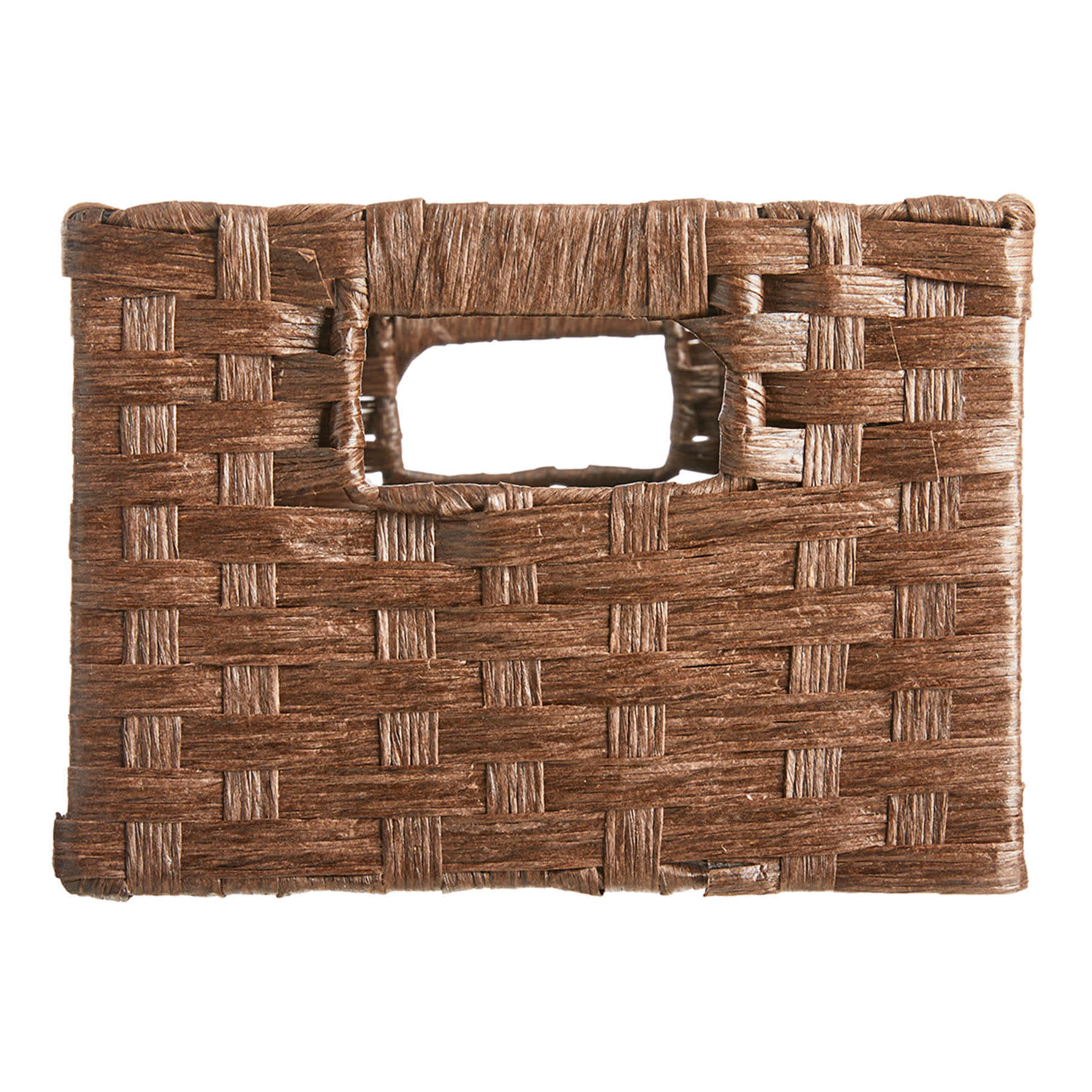 Brown Paper Rope Rectangle Storage Basket, Medium