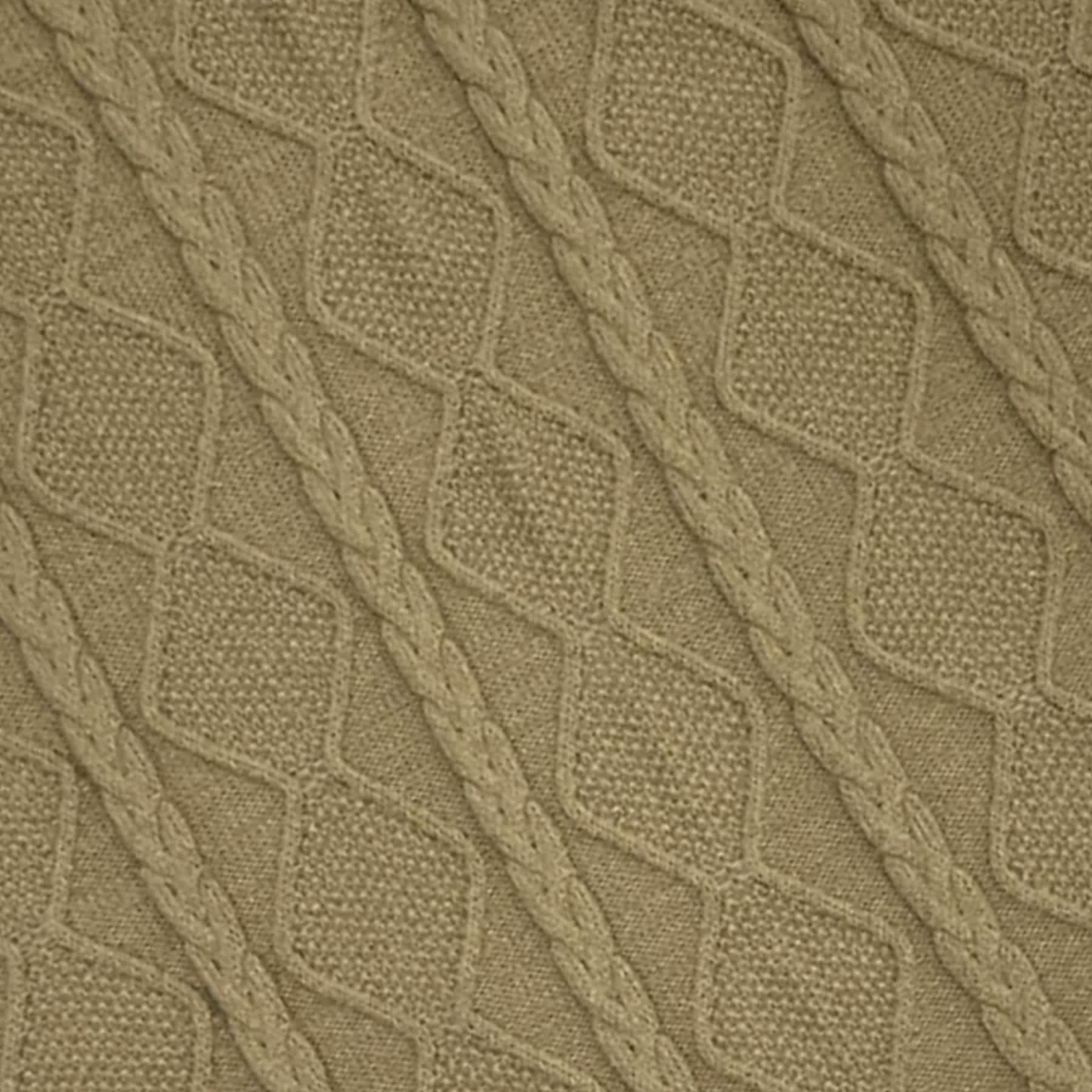 Honeybloom Brown Cable Knit Throw Blanket, 50x60