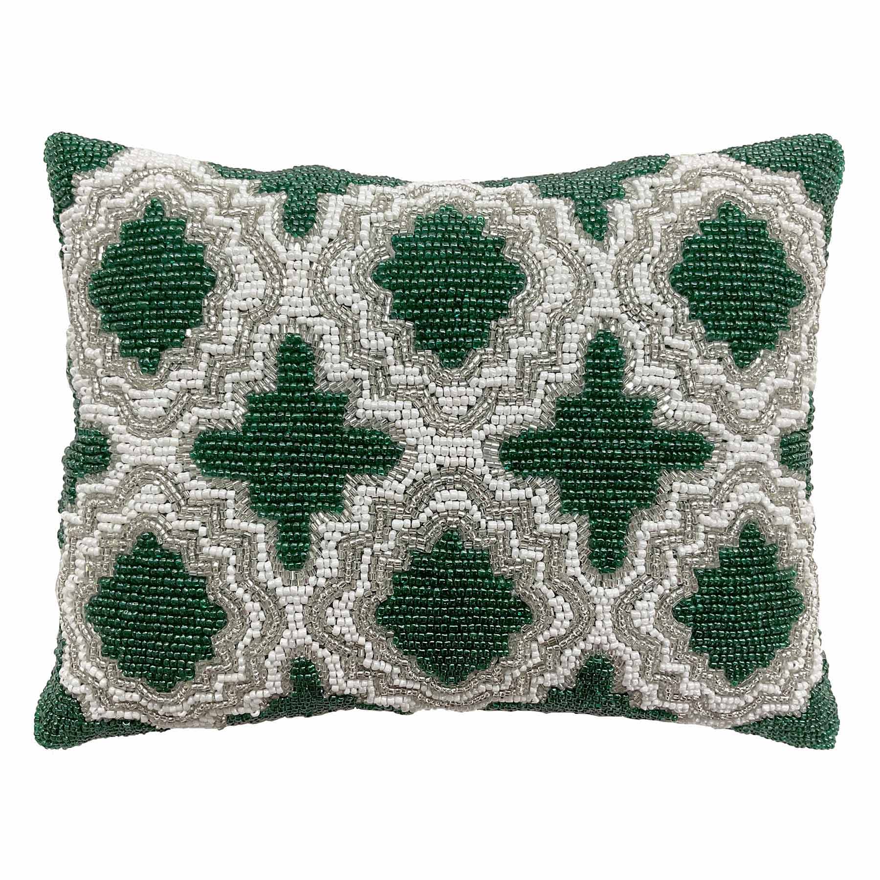 Found & Fable Medallion Beaded Throw Pillow, 9x12