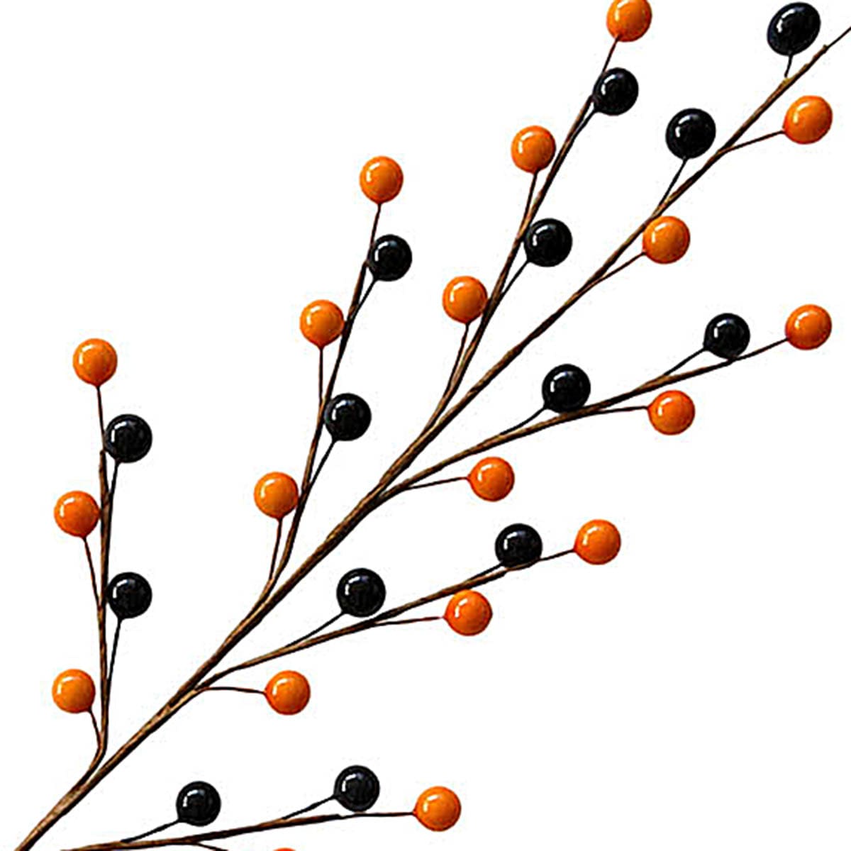 3-Pack Orange & Black Berry Stem, 19"