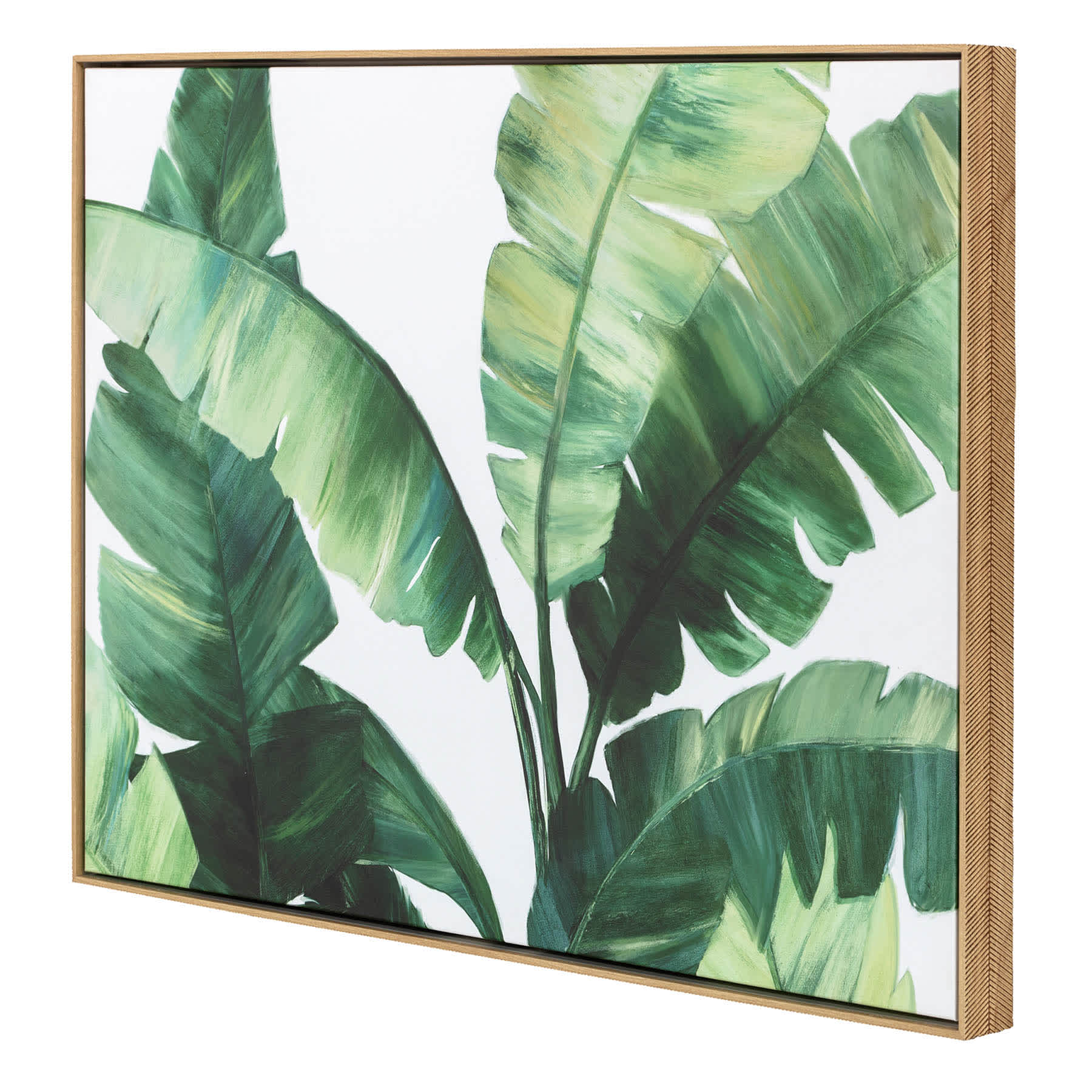 Framed Leaf Canvas Wall Art, 36x24