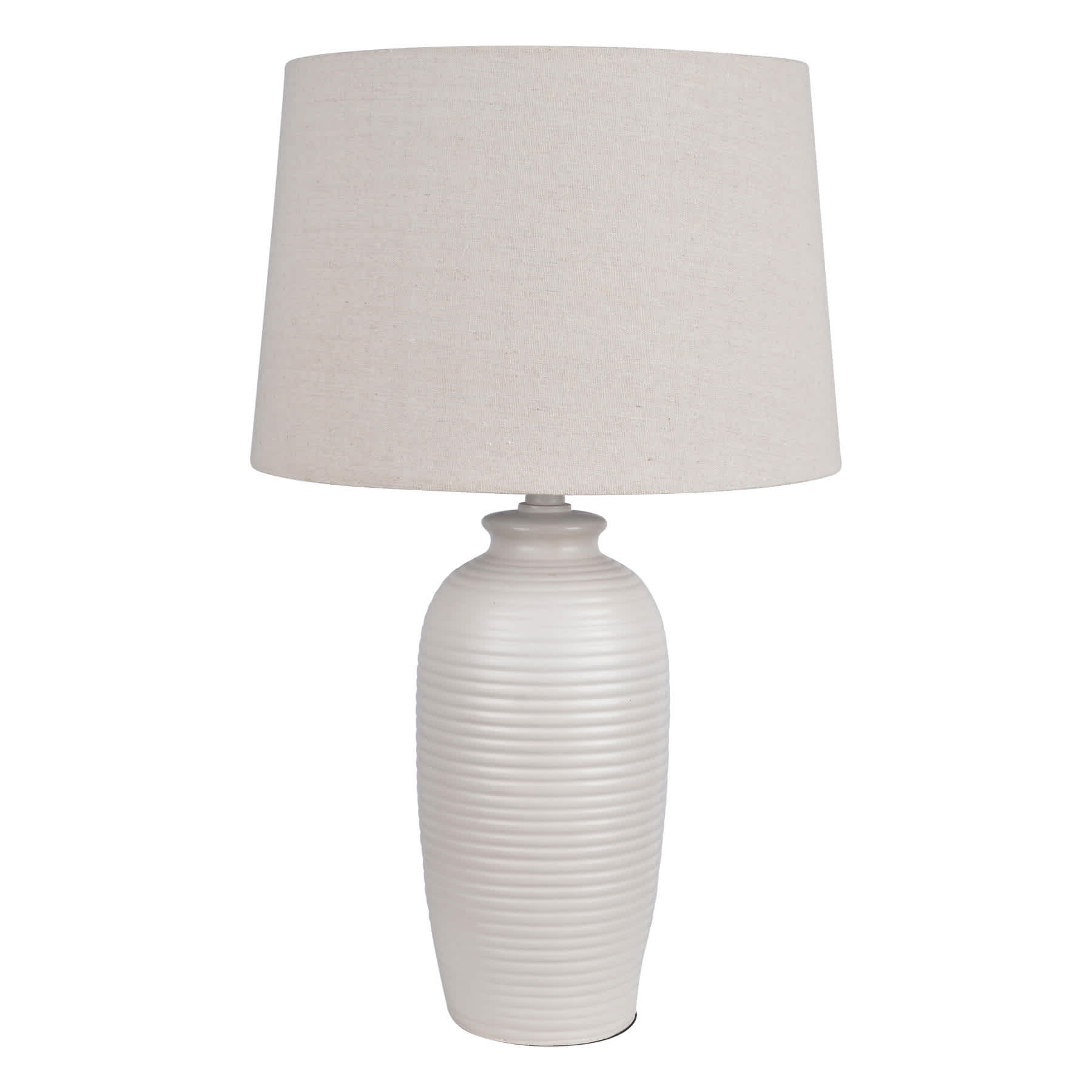 Honeybloom White Medium Table Lamp with Shade, 25"