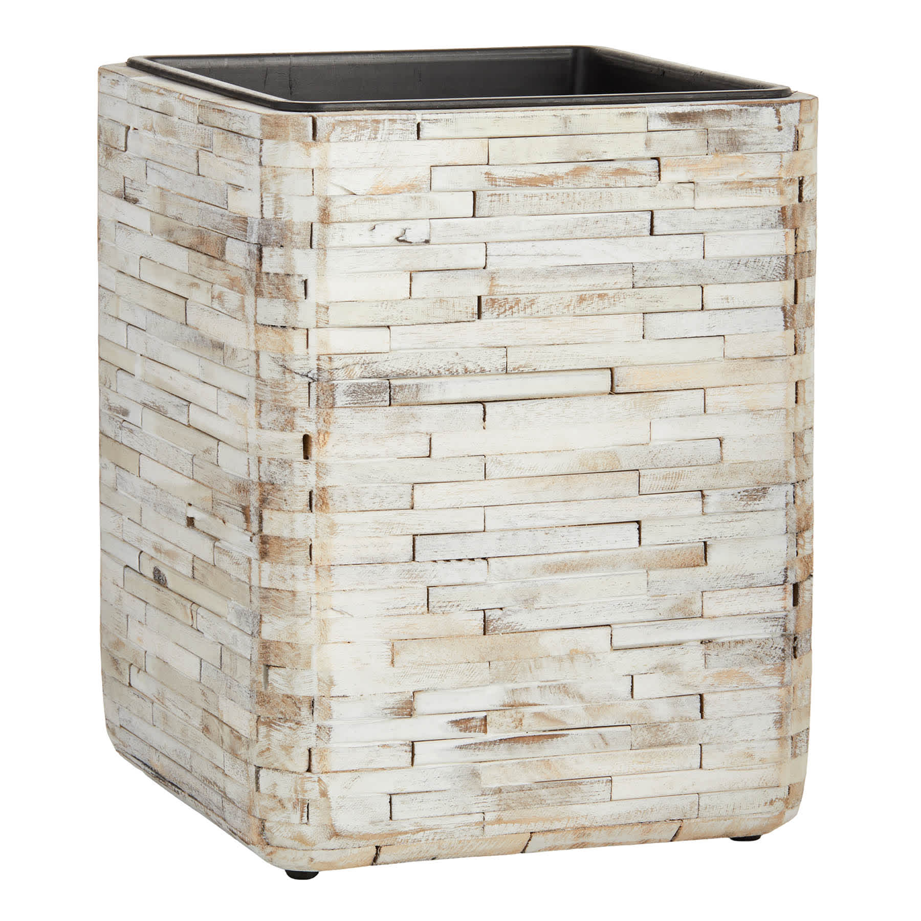 Ty Pennington Square Beachwood Outdoor Planter, Medium