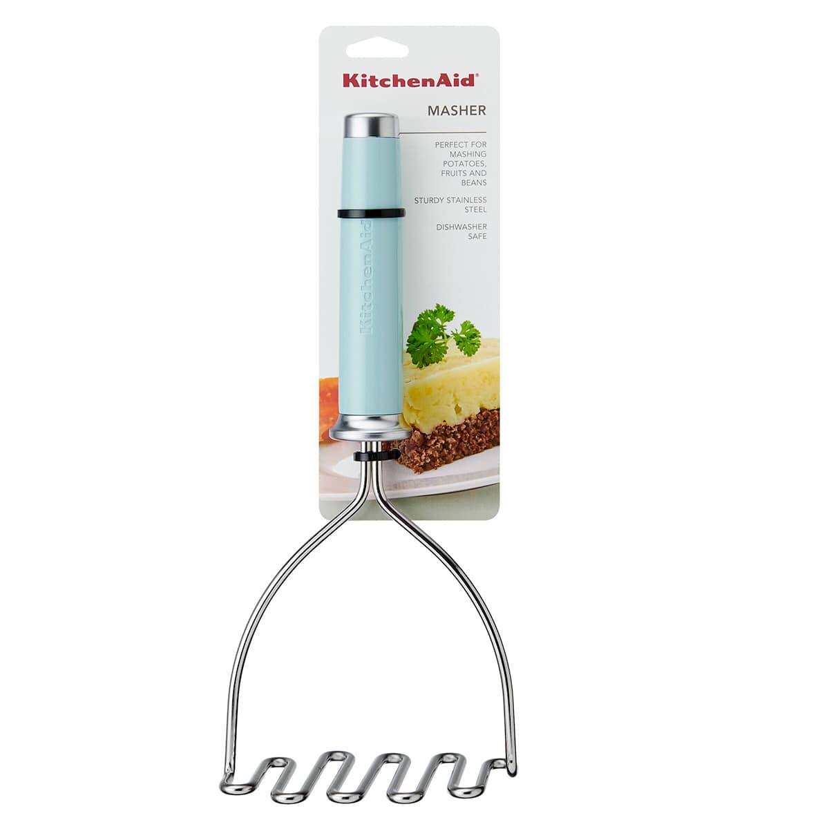 KitchenAid Mineral Water Blue Classic Stainless Wire Masher