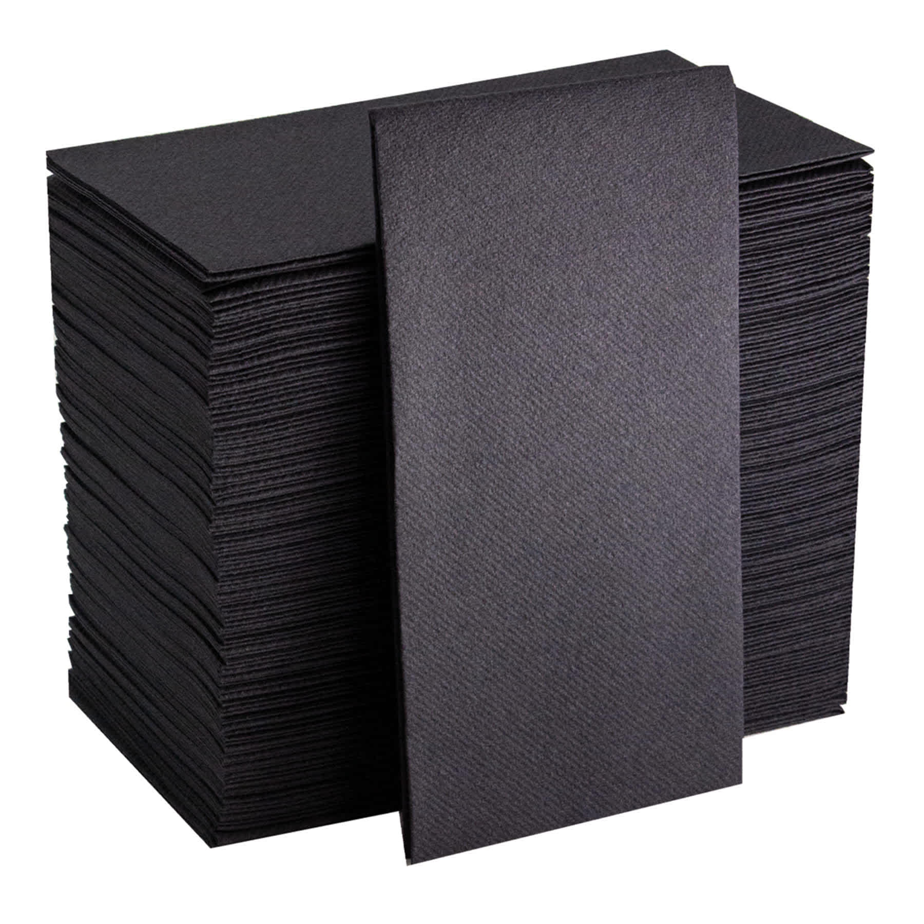 Quilted Black Paper Napkins