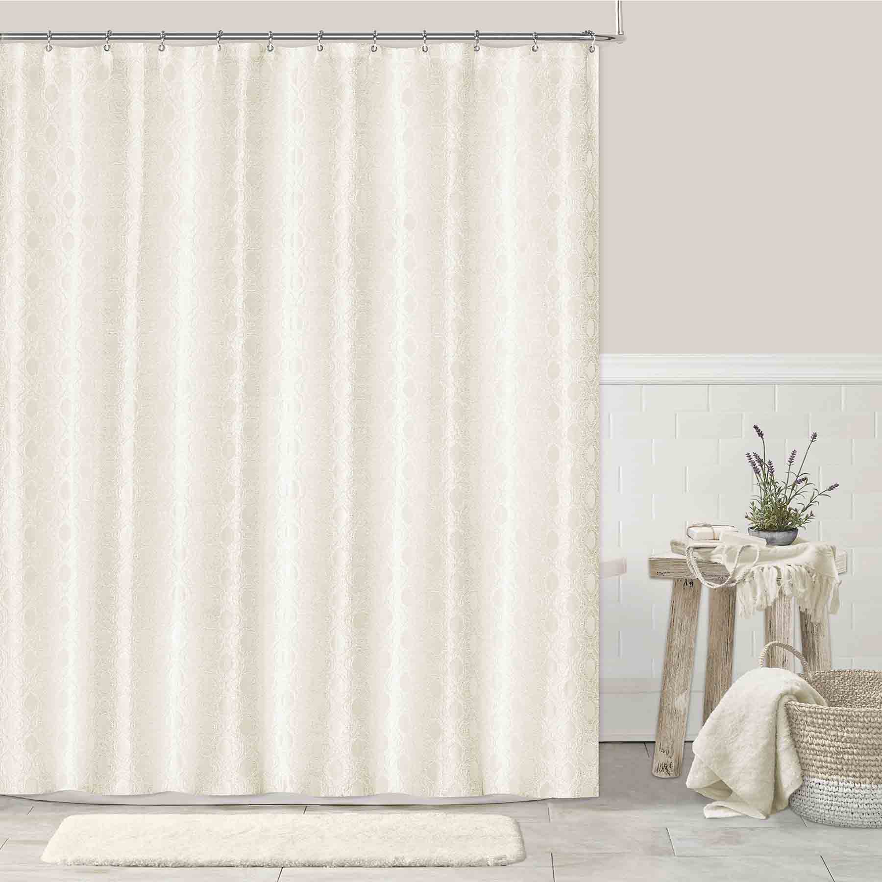Providence White Shower Curtain, 72"